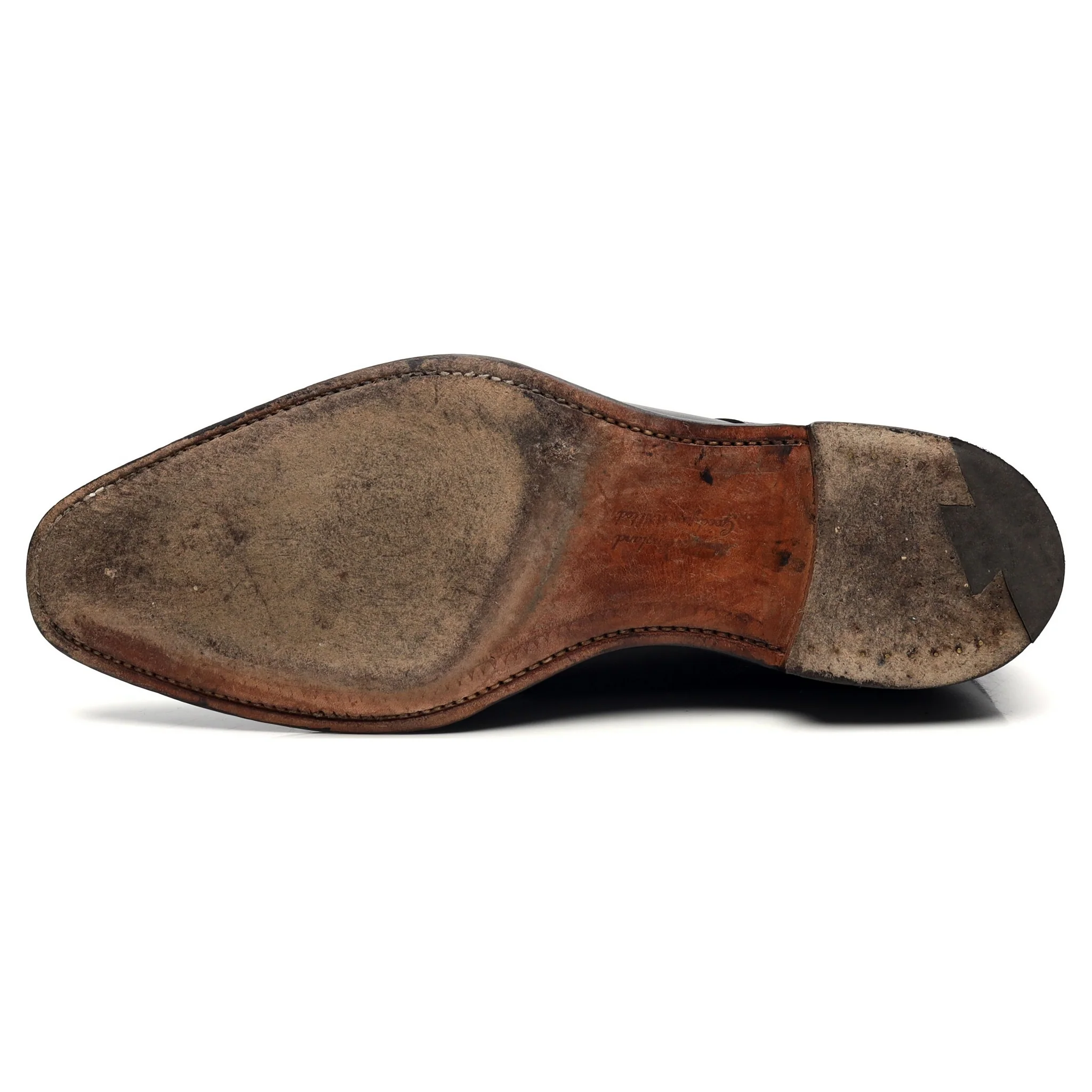 'Tiverton' Black Leather Double Monk Strap UK 8.5 F - Image 10