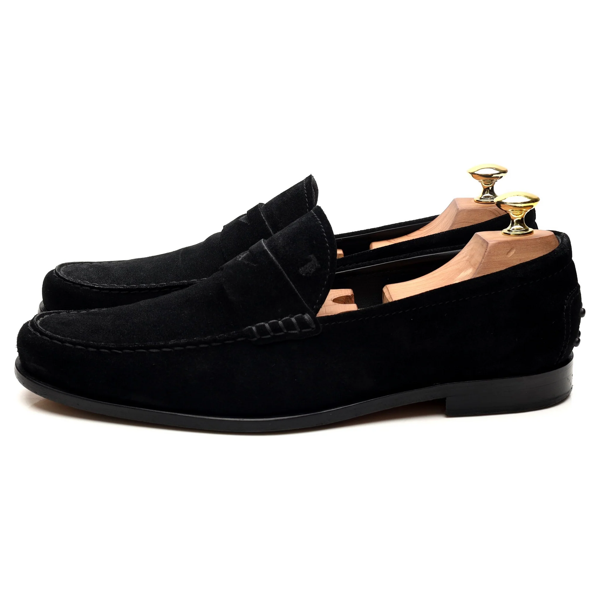 Black Suede Loafers UK 8.5 - Image 2