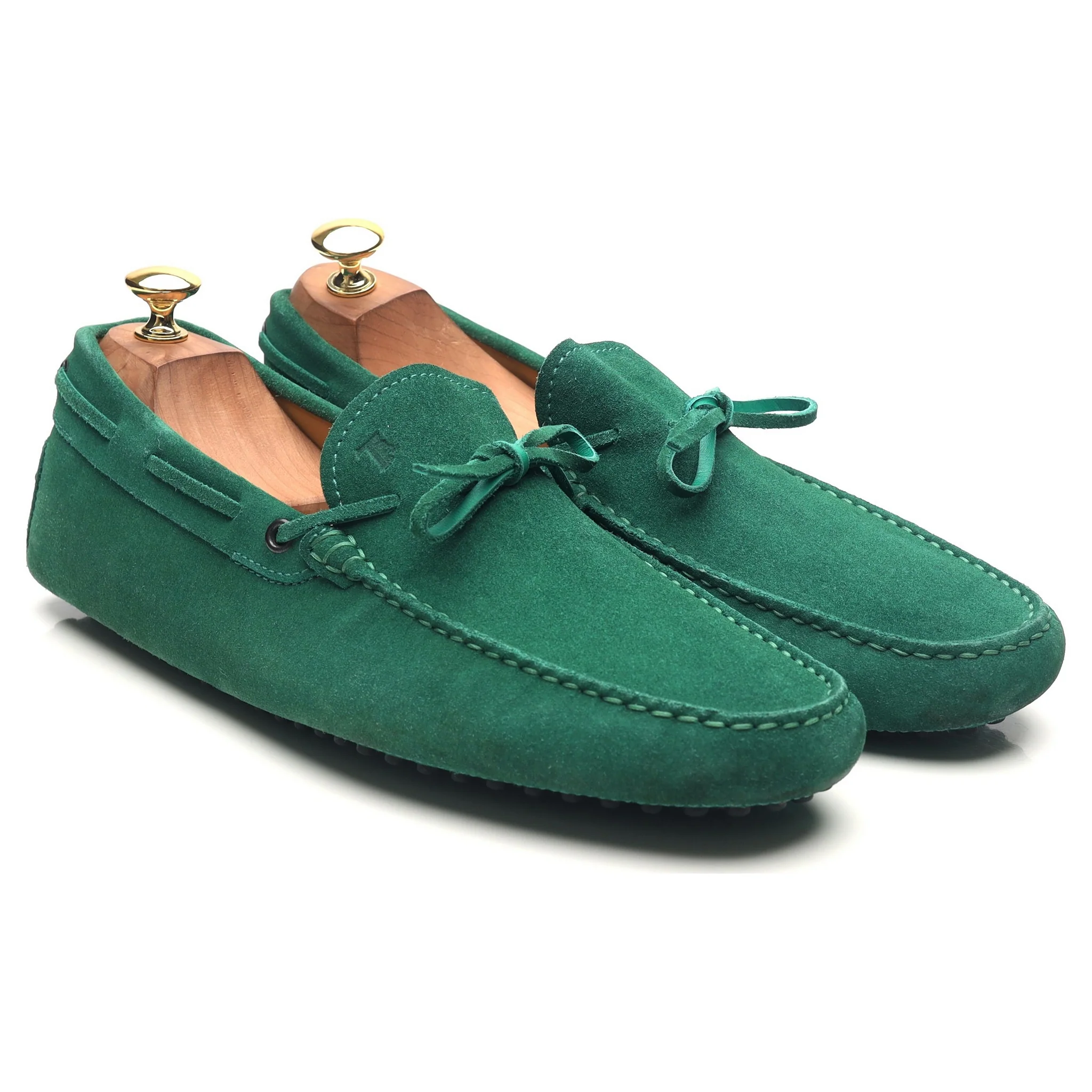 Gommino Green Suede Driving Loafers UK 10 - Image 7