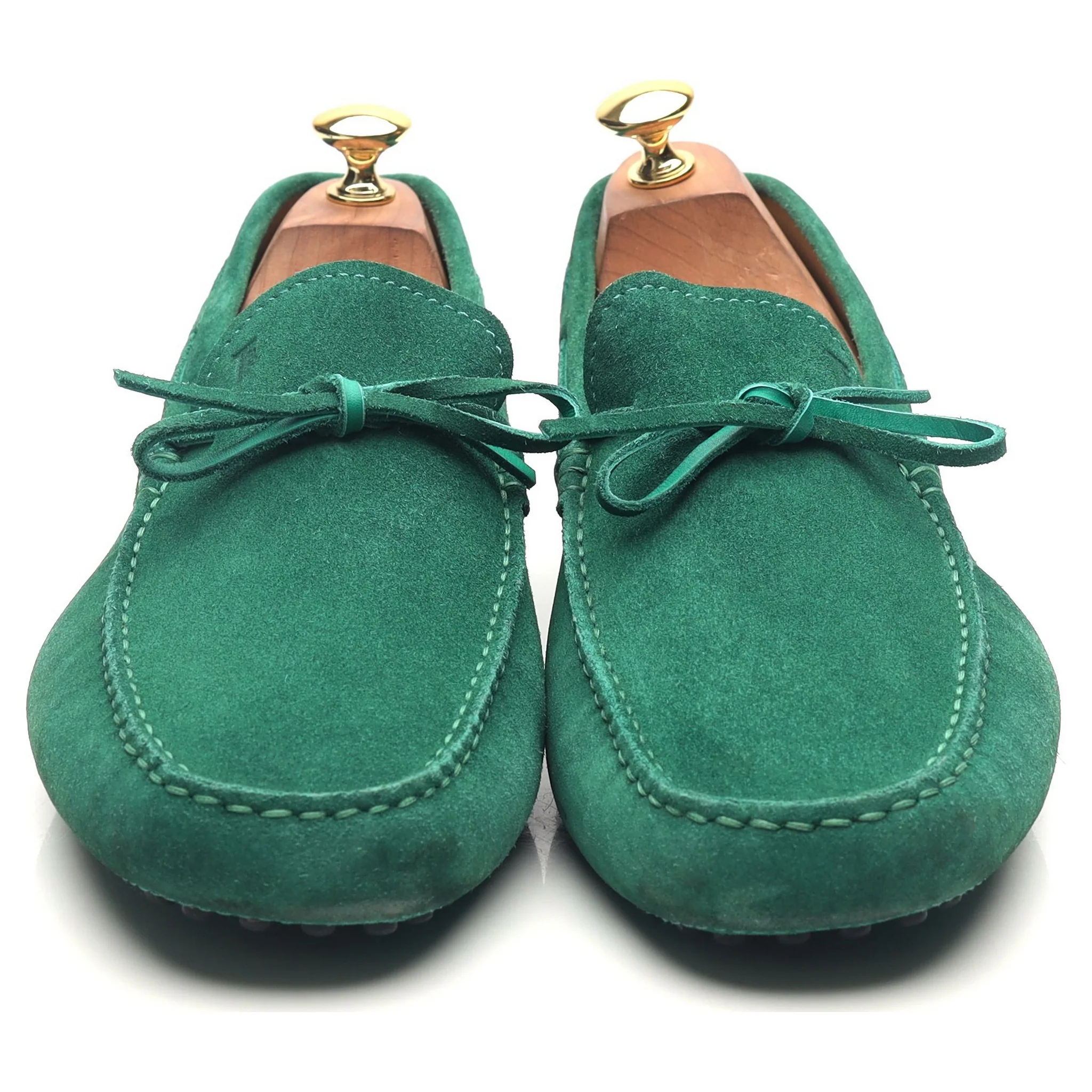 Gommino Green Suede Driving Loafers UK 10 - Image 8