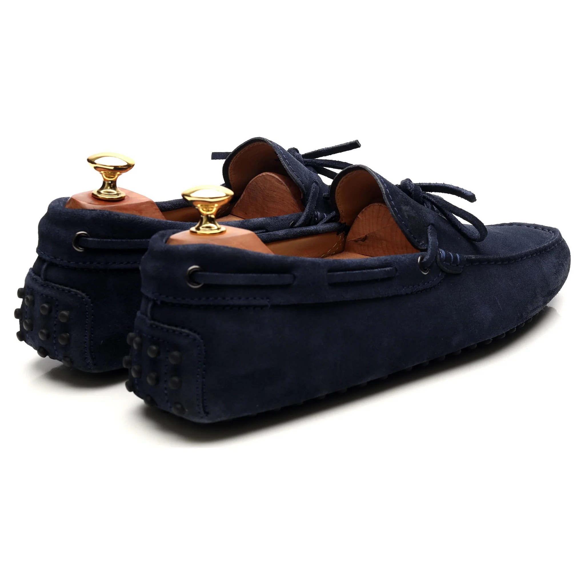 Gommino Navy Blue Suede Driving Loafers UK 9 - Image 5