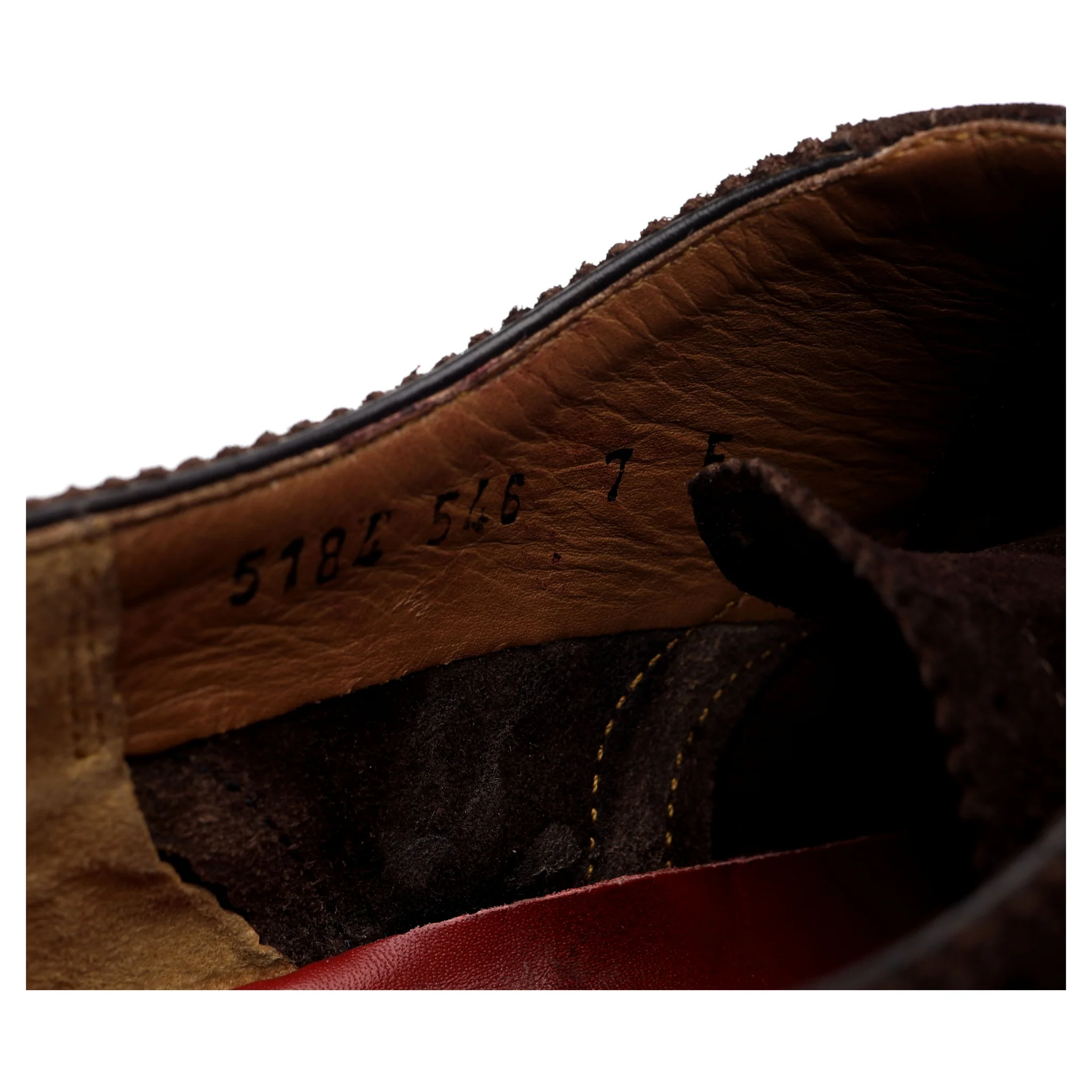'Tom' Dark Brown Suede Oxford Semi Brogues UK 7 F - Image 7