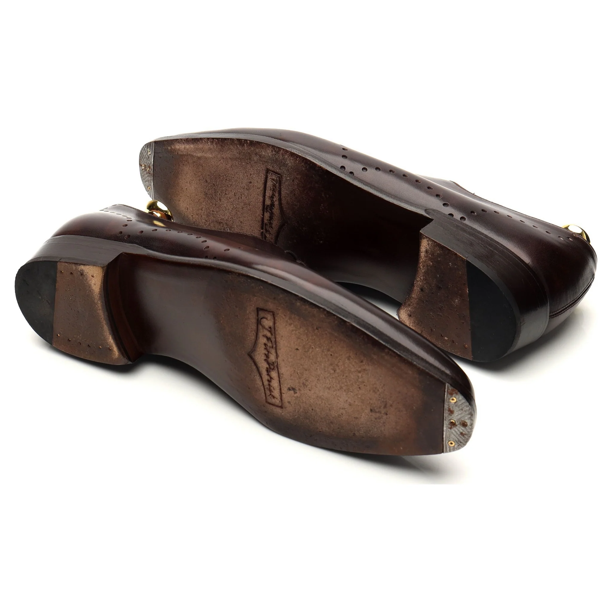 'Tony II' Dark Brown Museum Leather Wholecut Oxford UK 7.5 E - Image 5