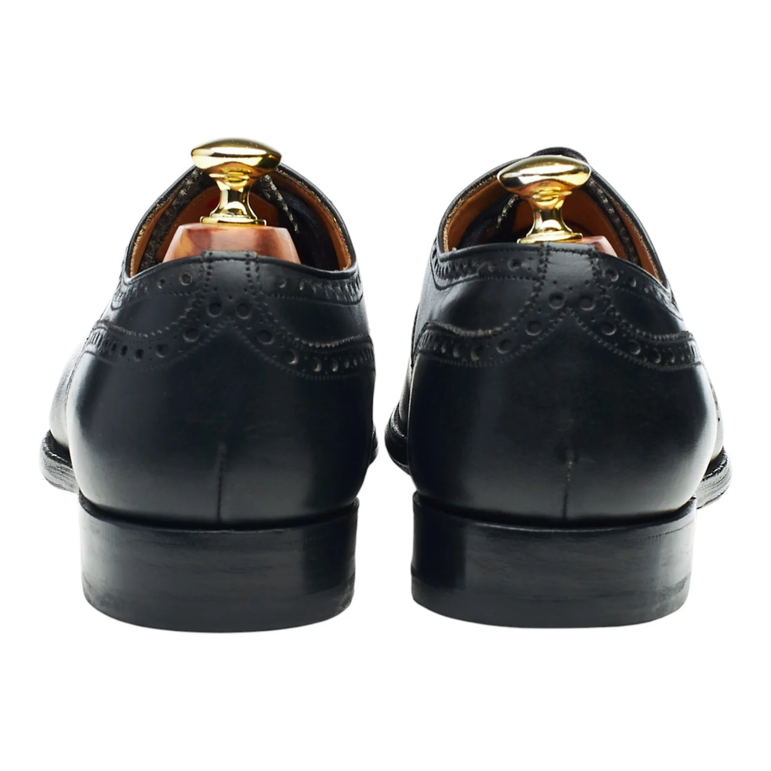 'Trent' Black Leather Oxford Brogues UK 9 F - Image 4