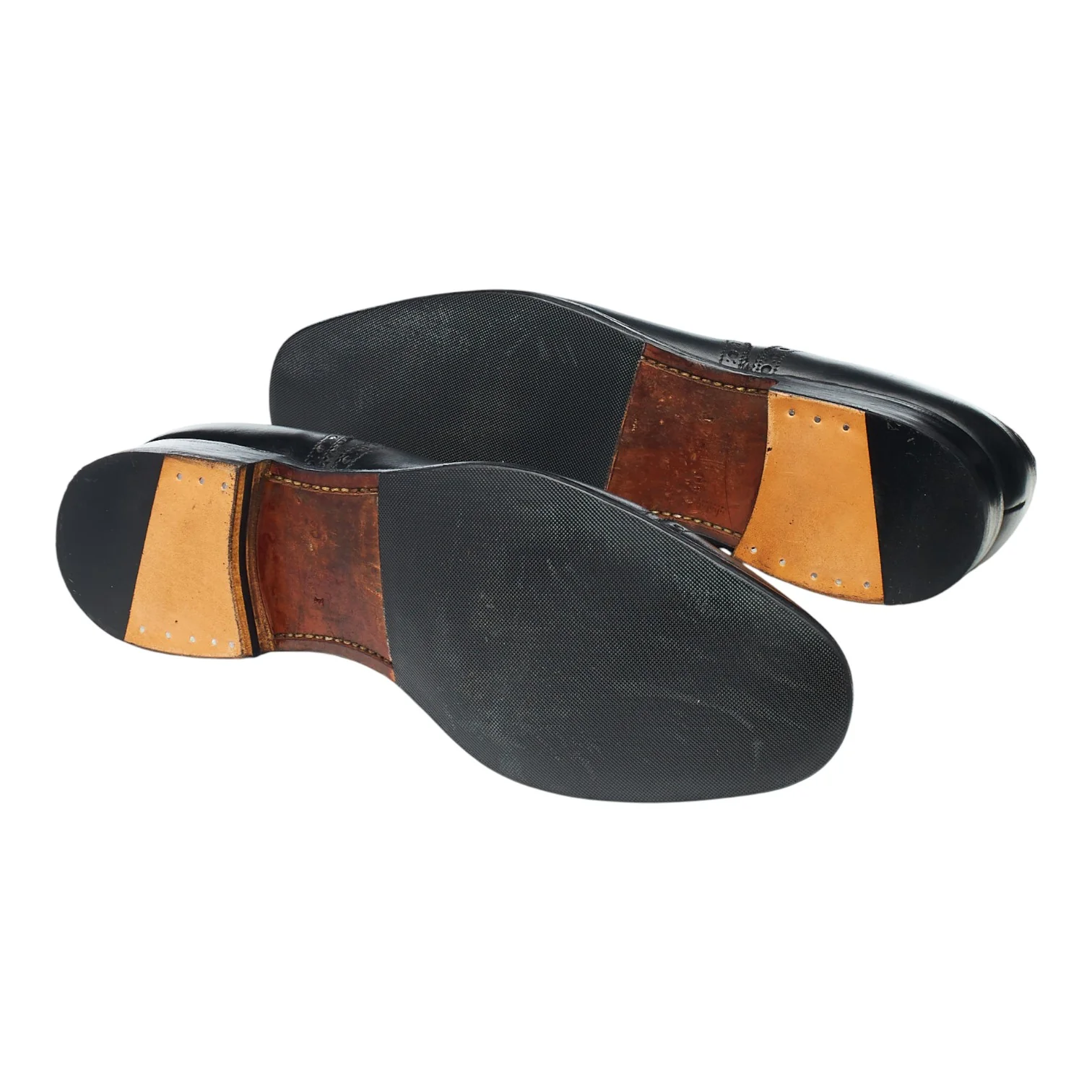 'Trent' Black Leather Oxford Brogues UK 9 F - Image 5