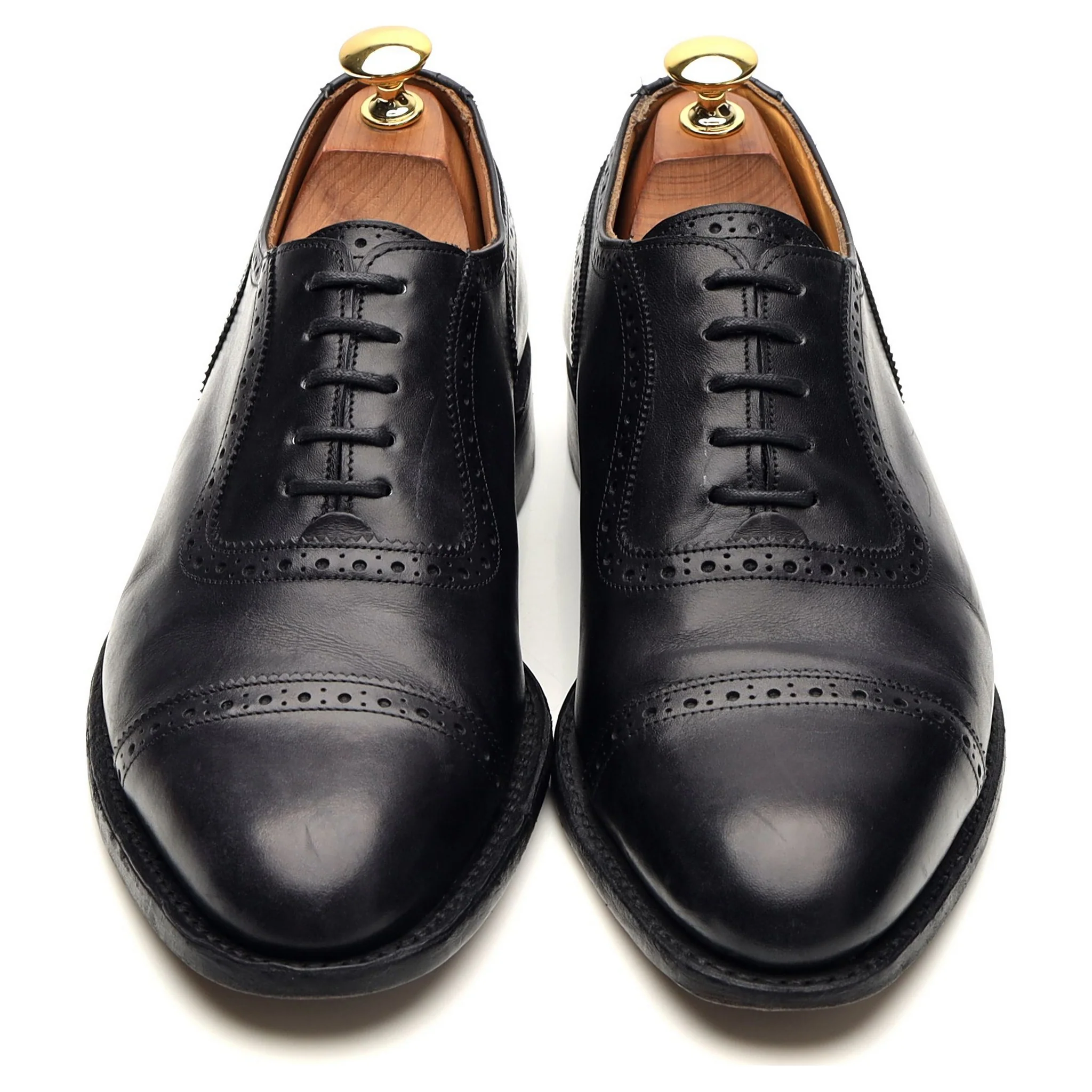 'Trenton' Black Museum Leather Oxford UK 6.5 - Image 2
