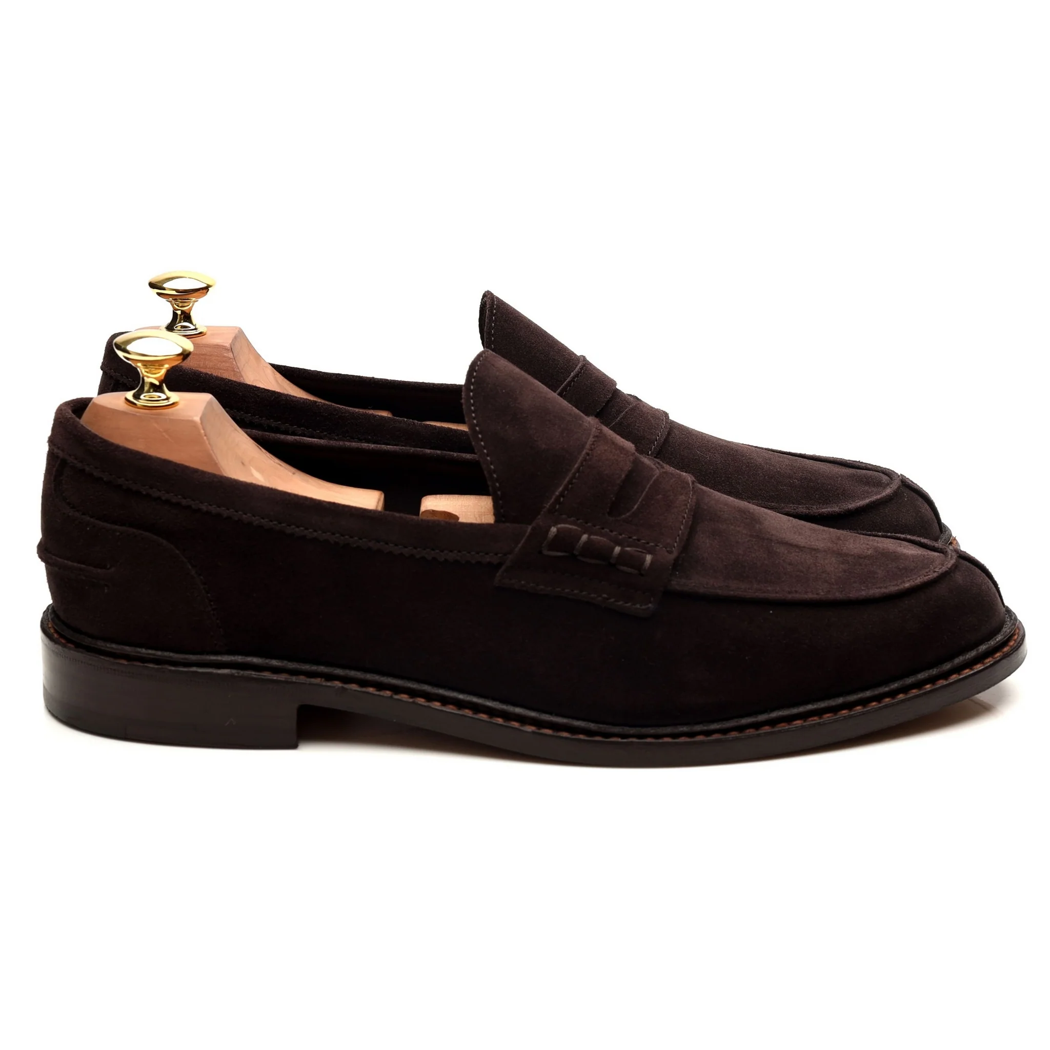 'Adam' Dark Brown Suede Loafers UK 9 - Image 6