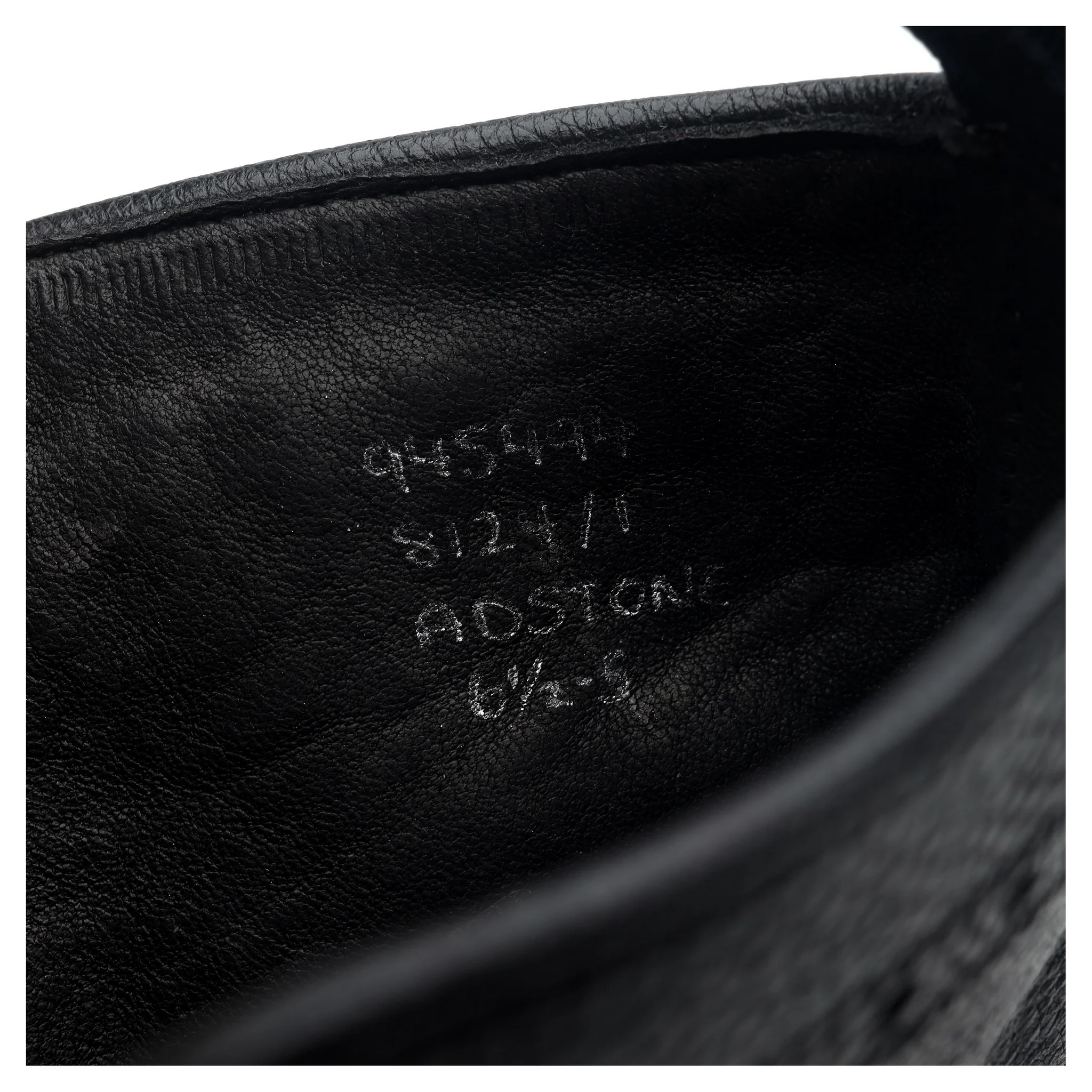 'Adstone' Black Leather Brogue Boots UK 6.5 - Image 13