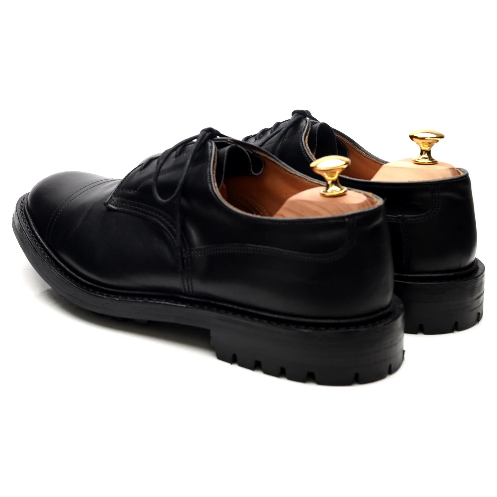 'Matlock' Black Leather Derby UK 10.5 - Image 3