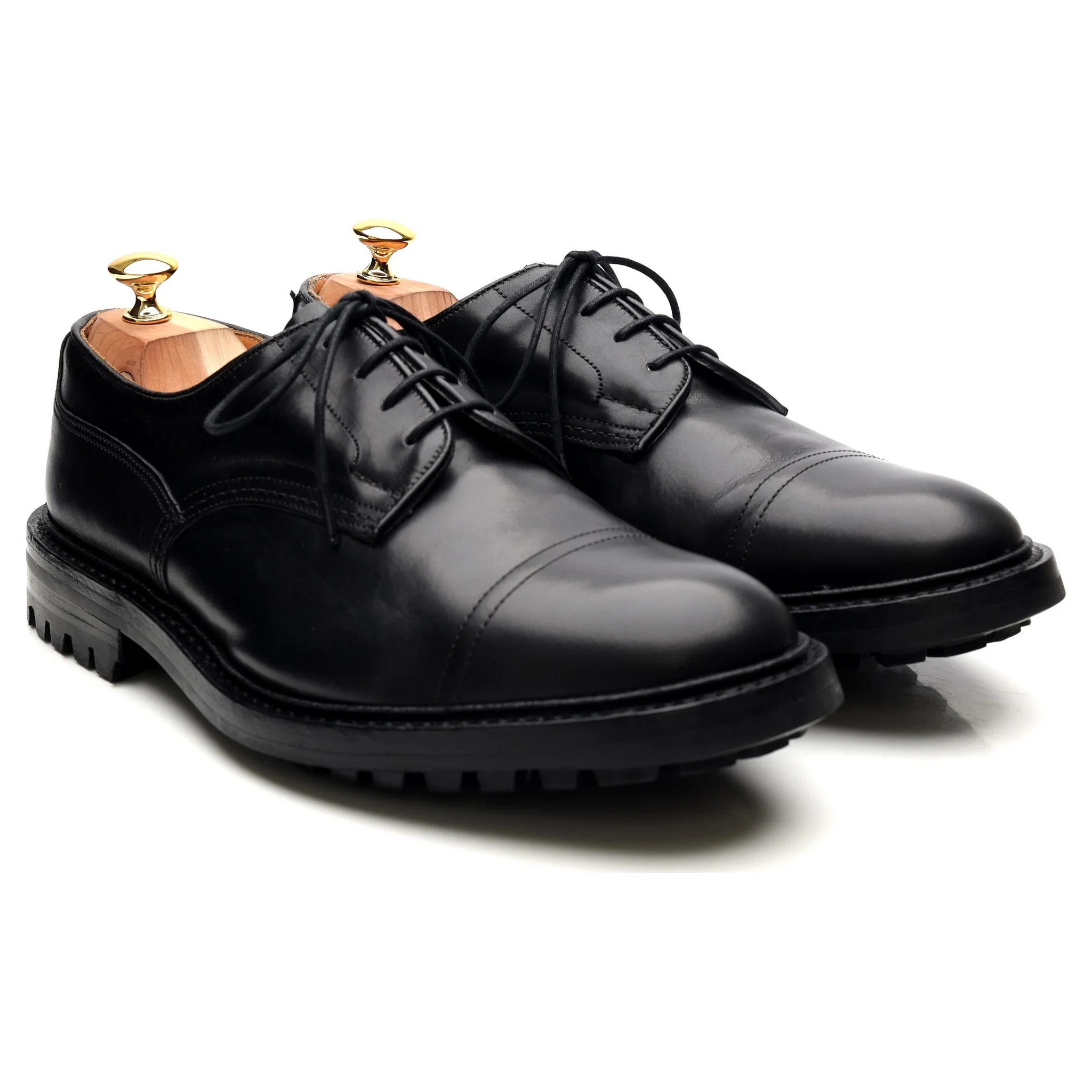 'Matlock' Black Leather Derby UK 10.5 - Image 7