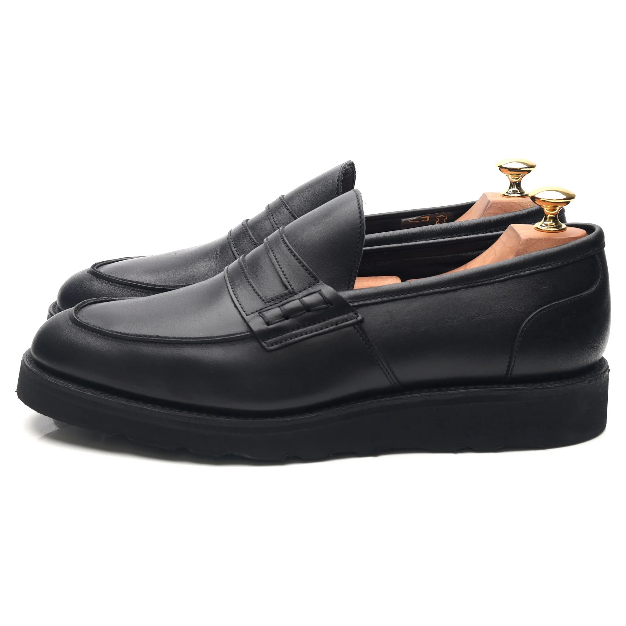 Studio Nicholson Black Leather Loafers UK 9 - Image 2