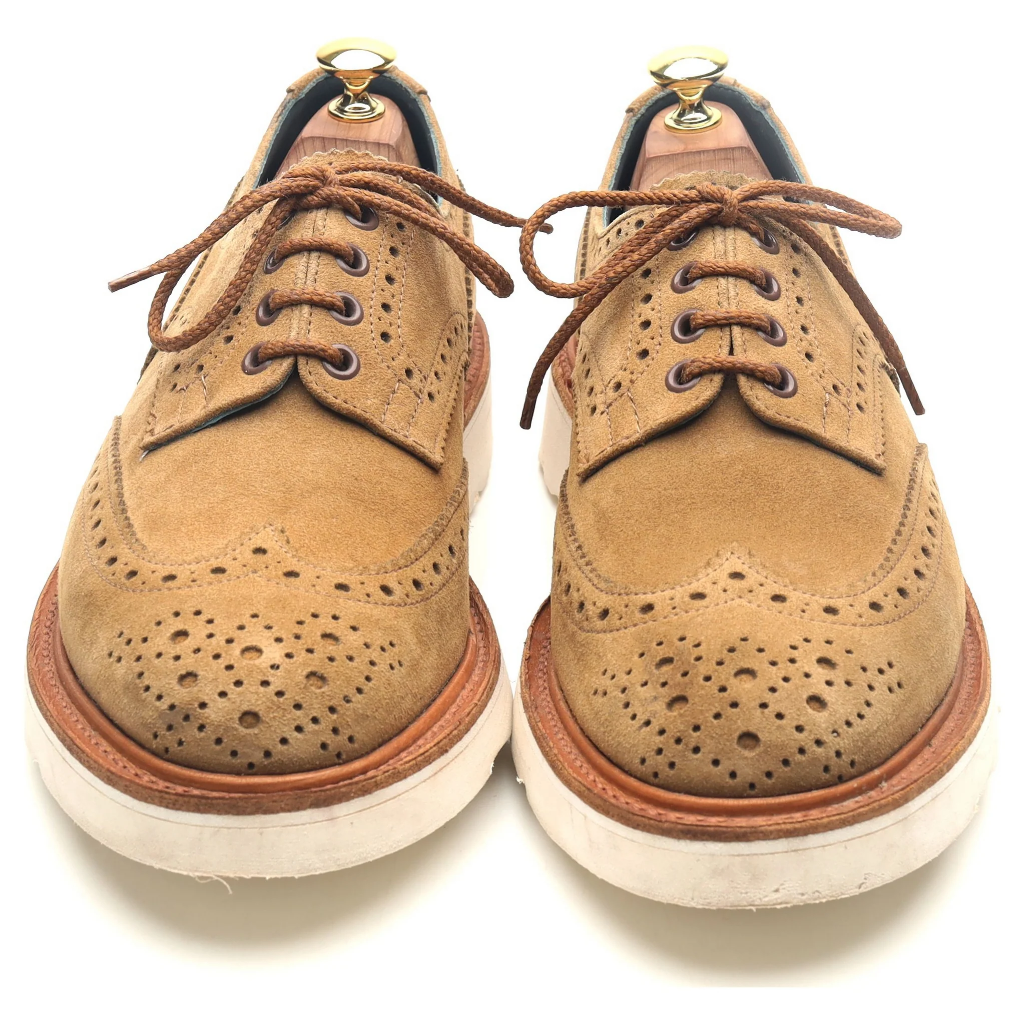 'Bourton' Sand Brown Suede Derby Brogues UK 8 - Image 9