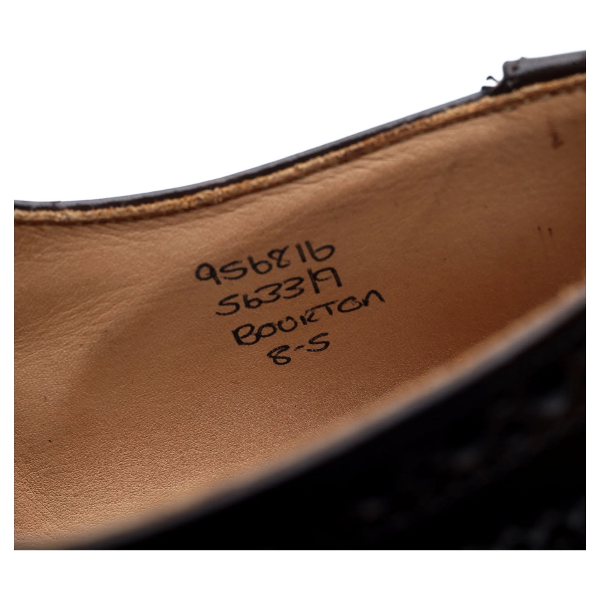 'Bourton' Dark Brown Leather Derby Brogues UK 8 - Image 13