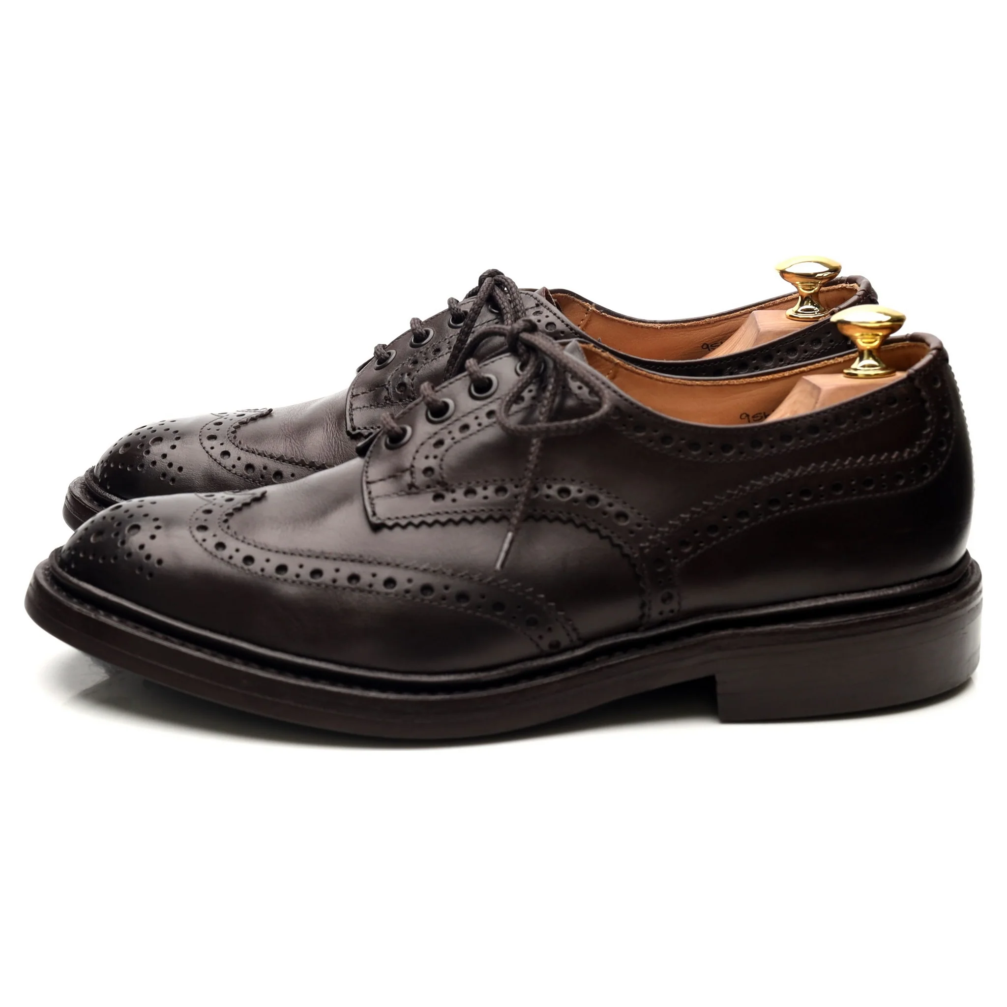 'Bourton' Dark Brown Leather Derby Brogues UK 8 - Image 2