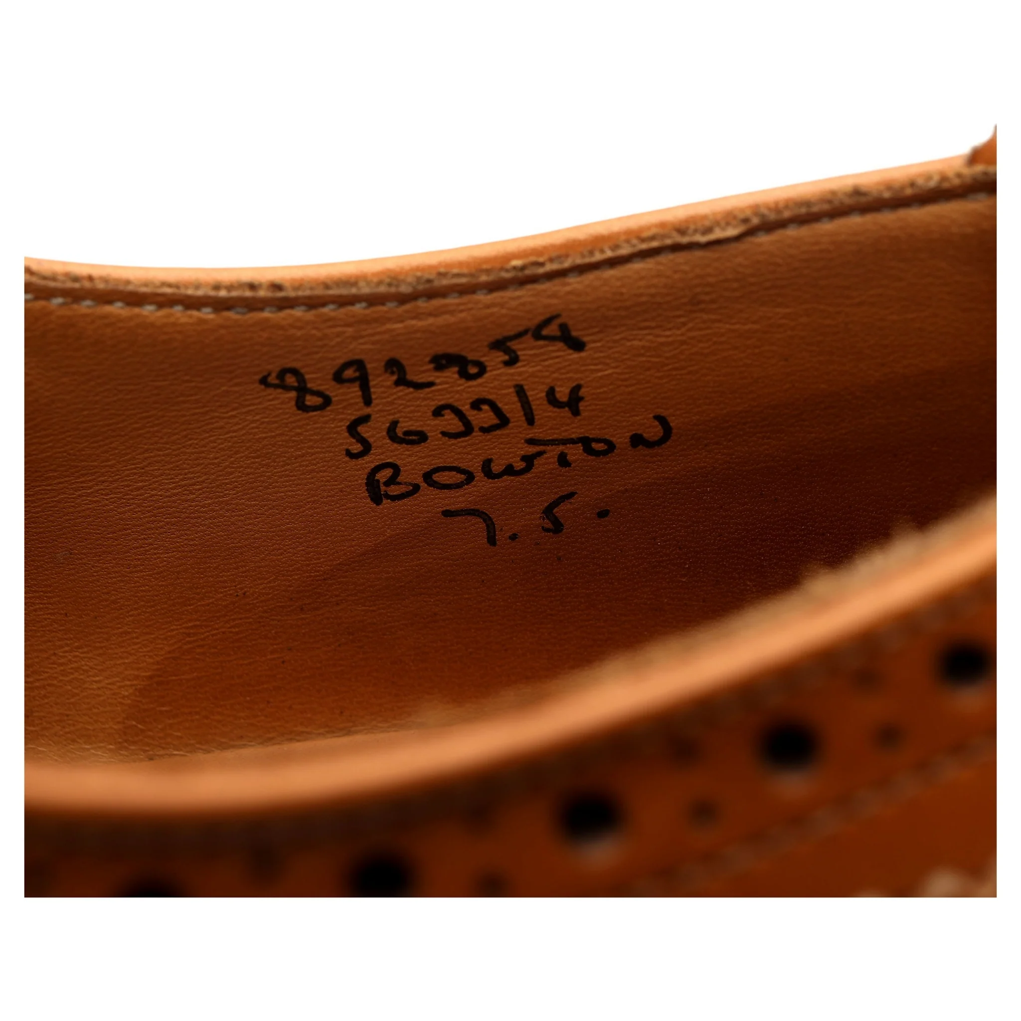 'Bourton' Tan Brown Leather Country Derby Brogues UK 7 - Image 13