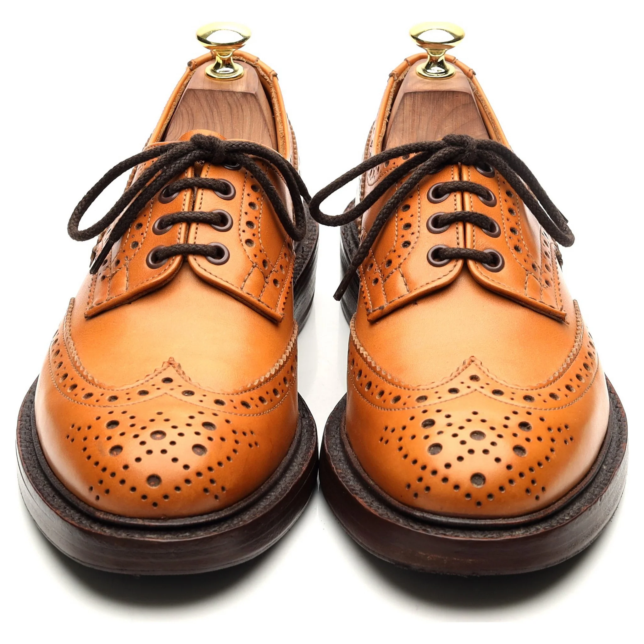'Bourton' Tan Brown Leather Country Derby Brogues UK 7 - Image 9