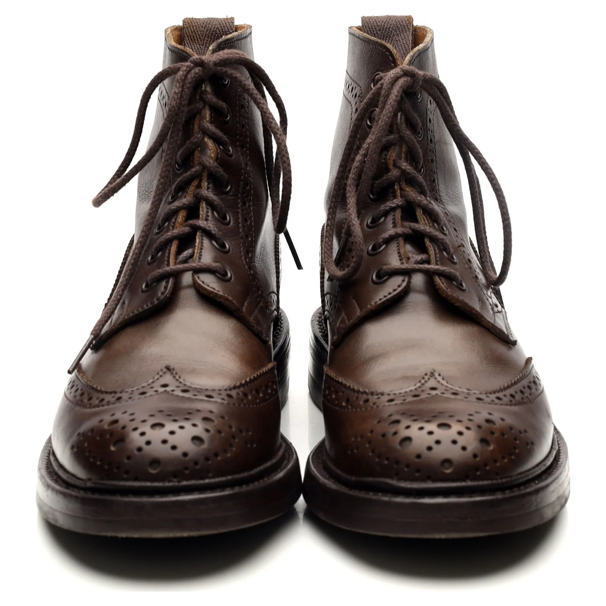 Women's 'Stephy' Dark Brown Leather Brogue Boots UK 5 - Image 8