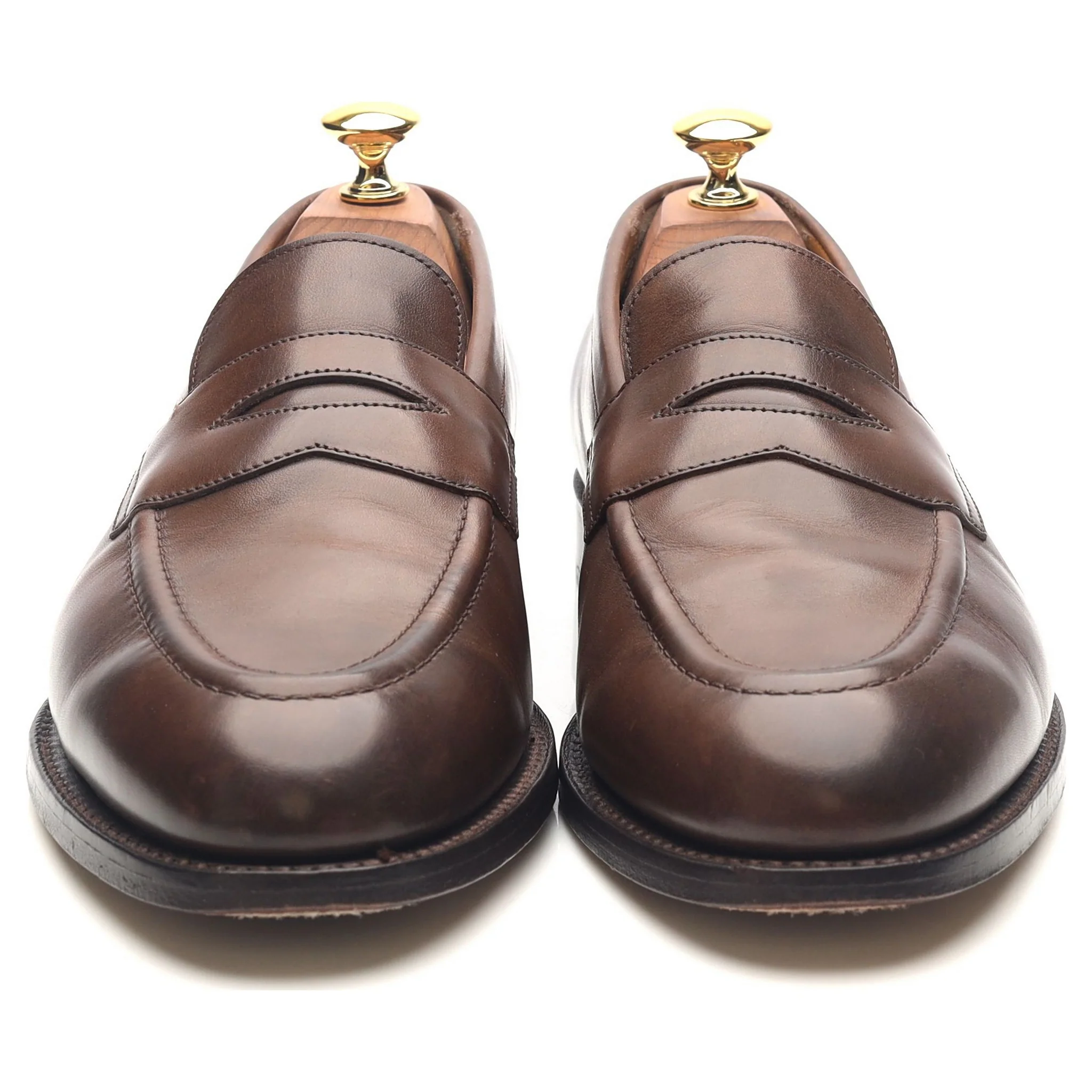 'Harvard' Dark Brown Leather Loafers UK 6.5 - Image 8