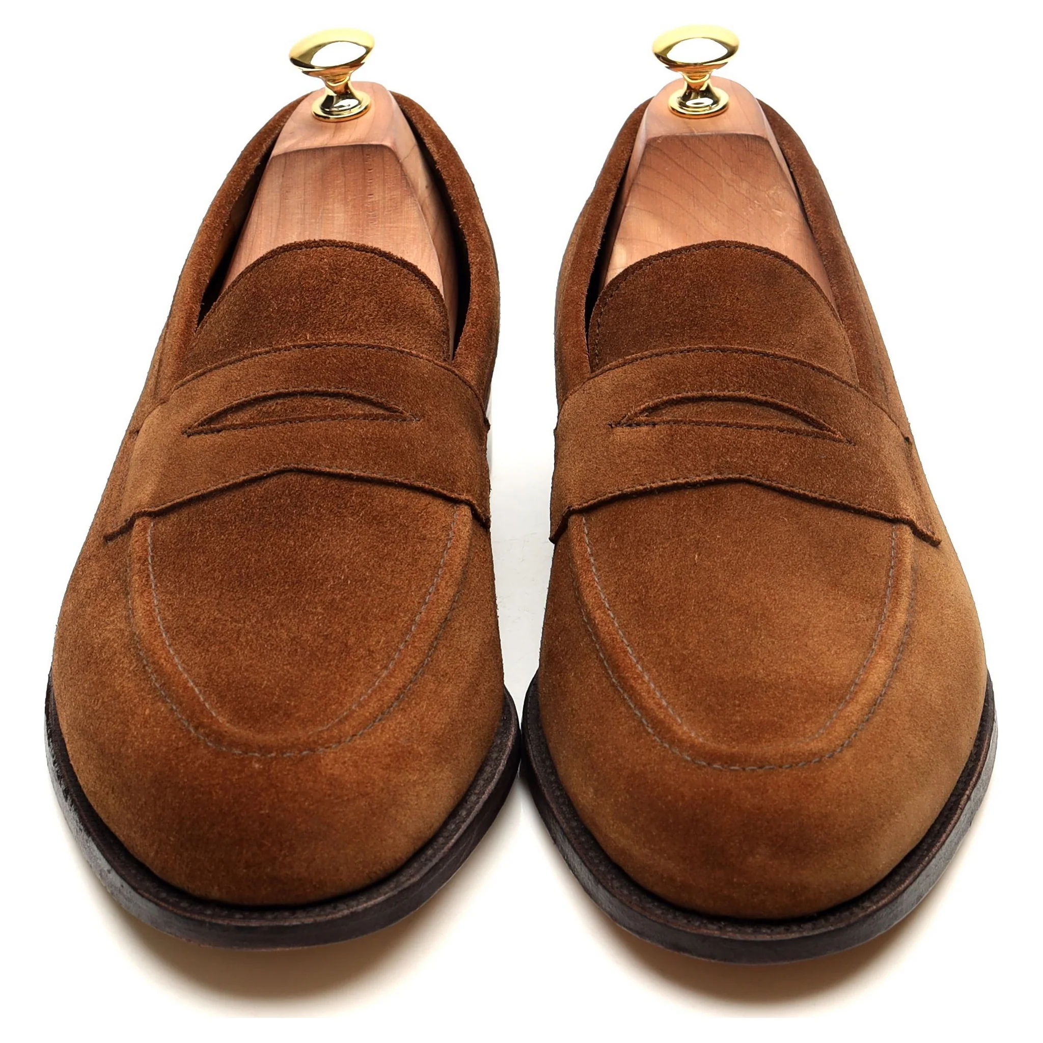 'Harvard' Tan Brown Suede Loafers UK 10.5 - Image 9