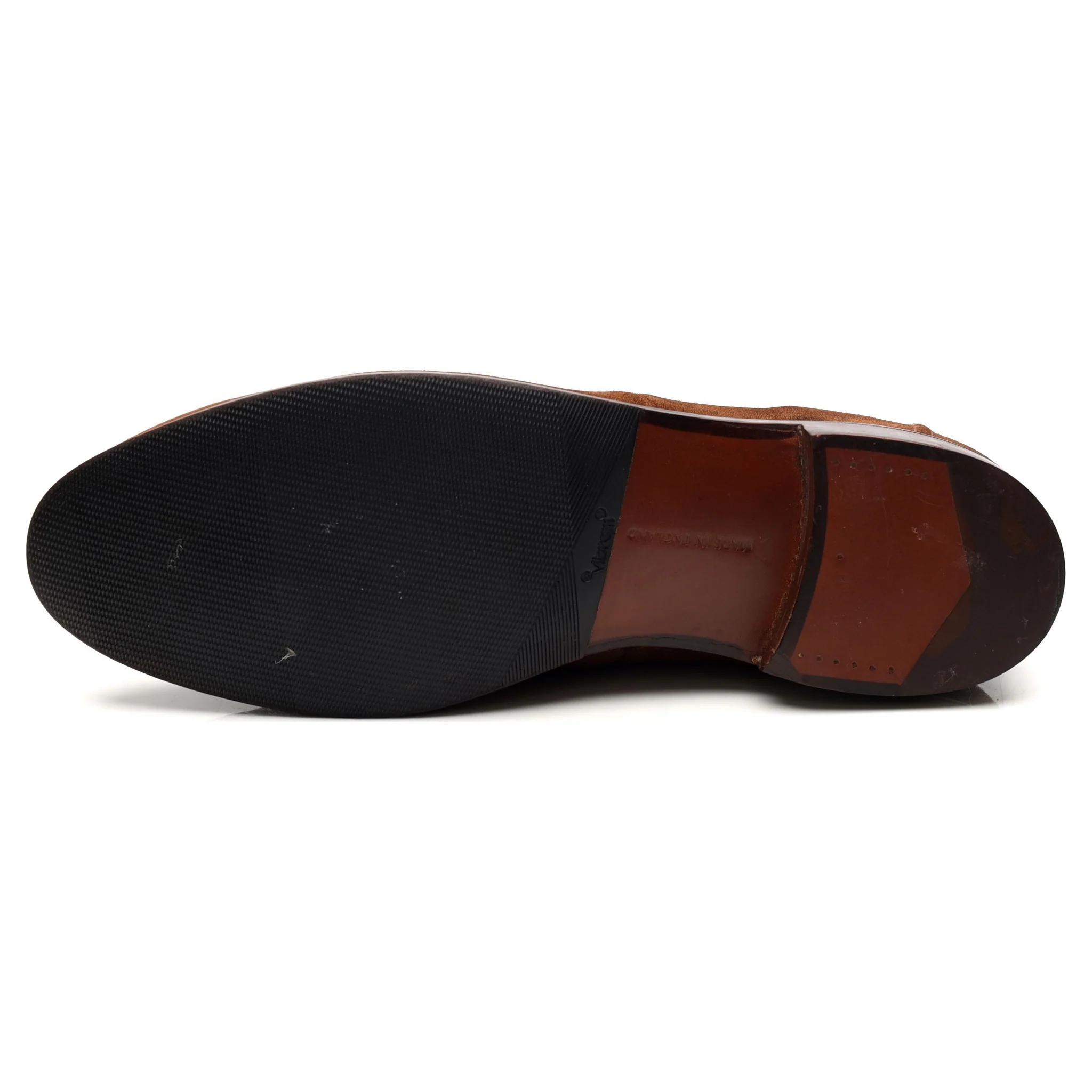 Brown Suede Tassel Loafers UK 10.5 - Image 10