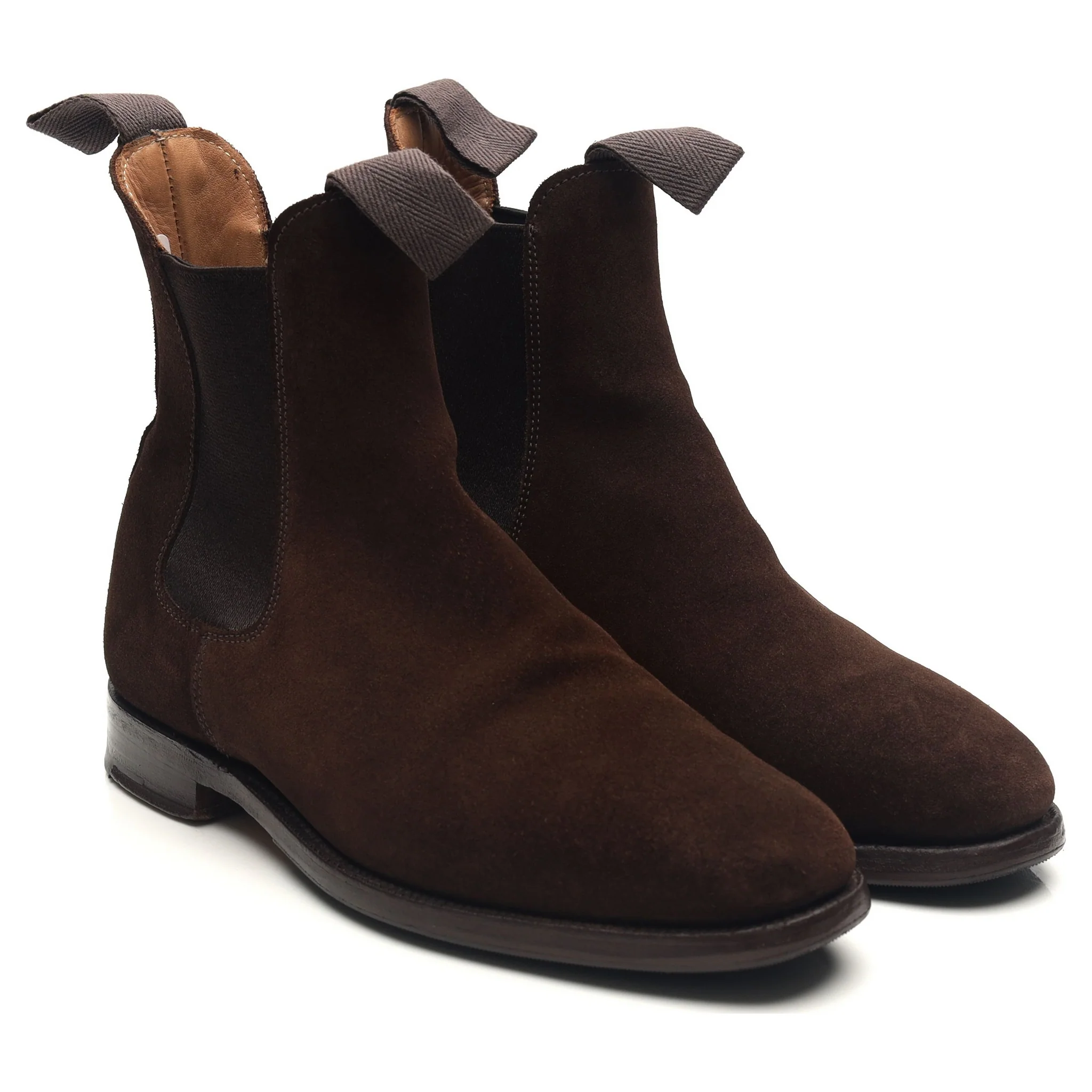 'Lambourn' Dark Brown Suede Chelsea Boots UK 6 - Image 7
