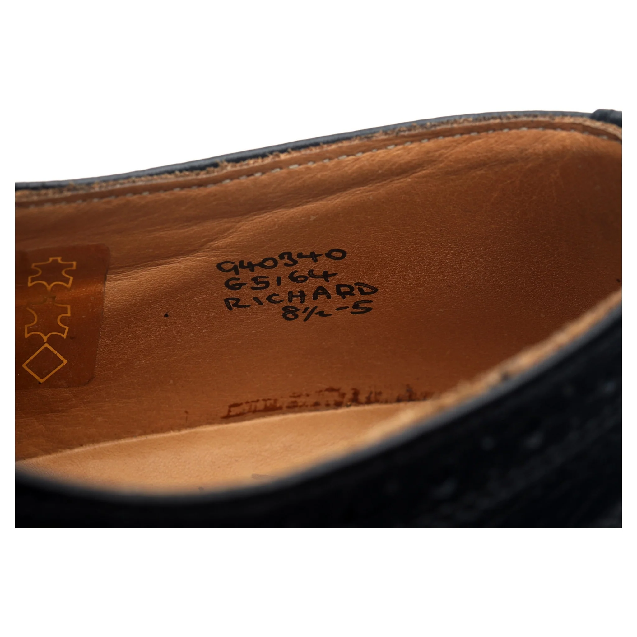 'Richard' Black Leather Country Derby Brogues UK 8.5 - Image 13