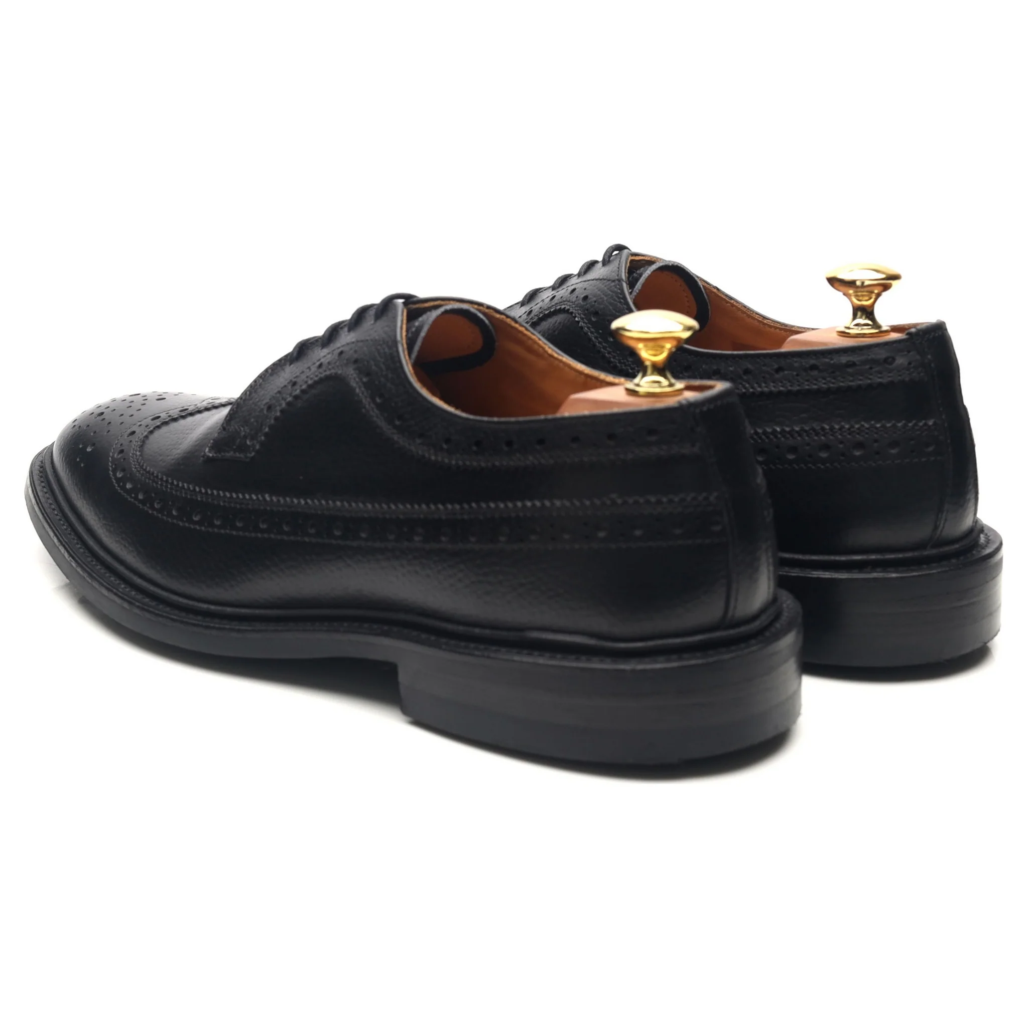 'Richard' Black Leather Country Derby Brogues UK 8.5 - Image 3