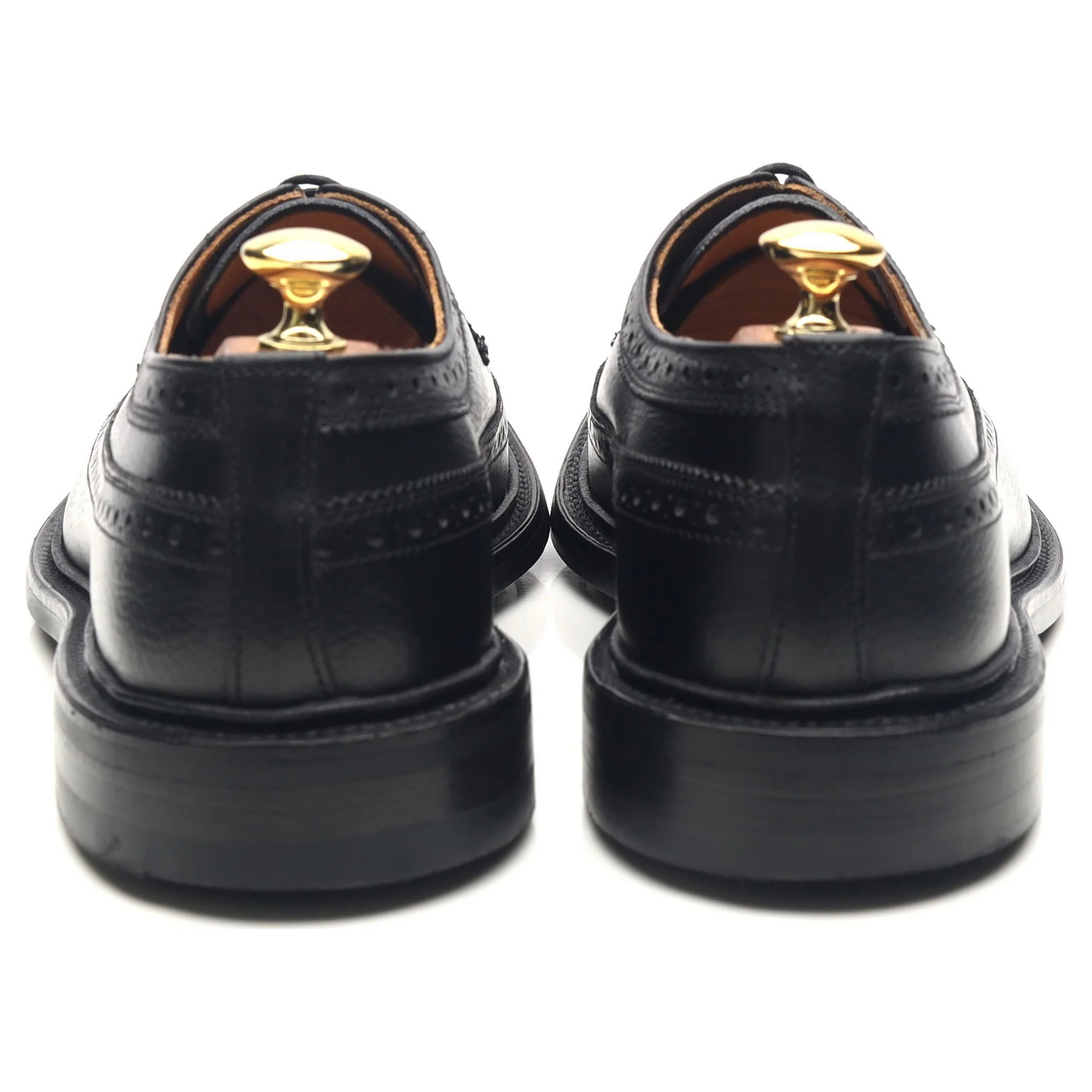'Richard' Black Leather Country Derby Brogues UK 8.5 - Image 4