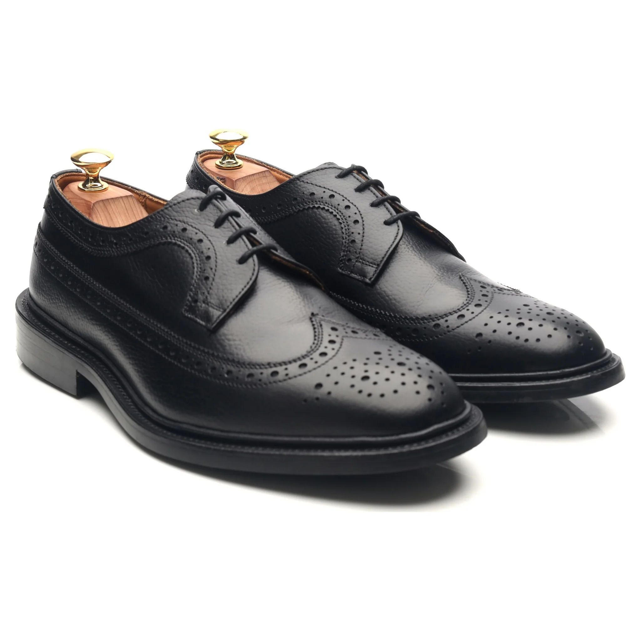 'Richard' Black Leather Country Derby Brogues UK 8.5 - Image 7