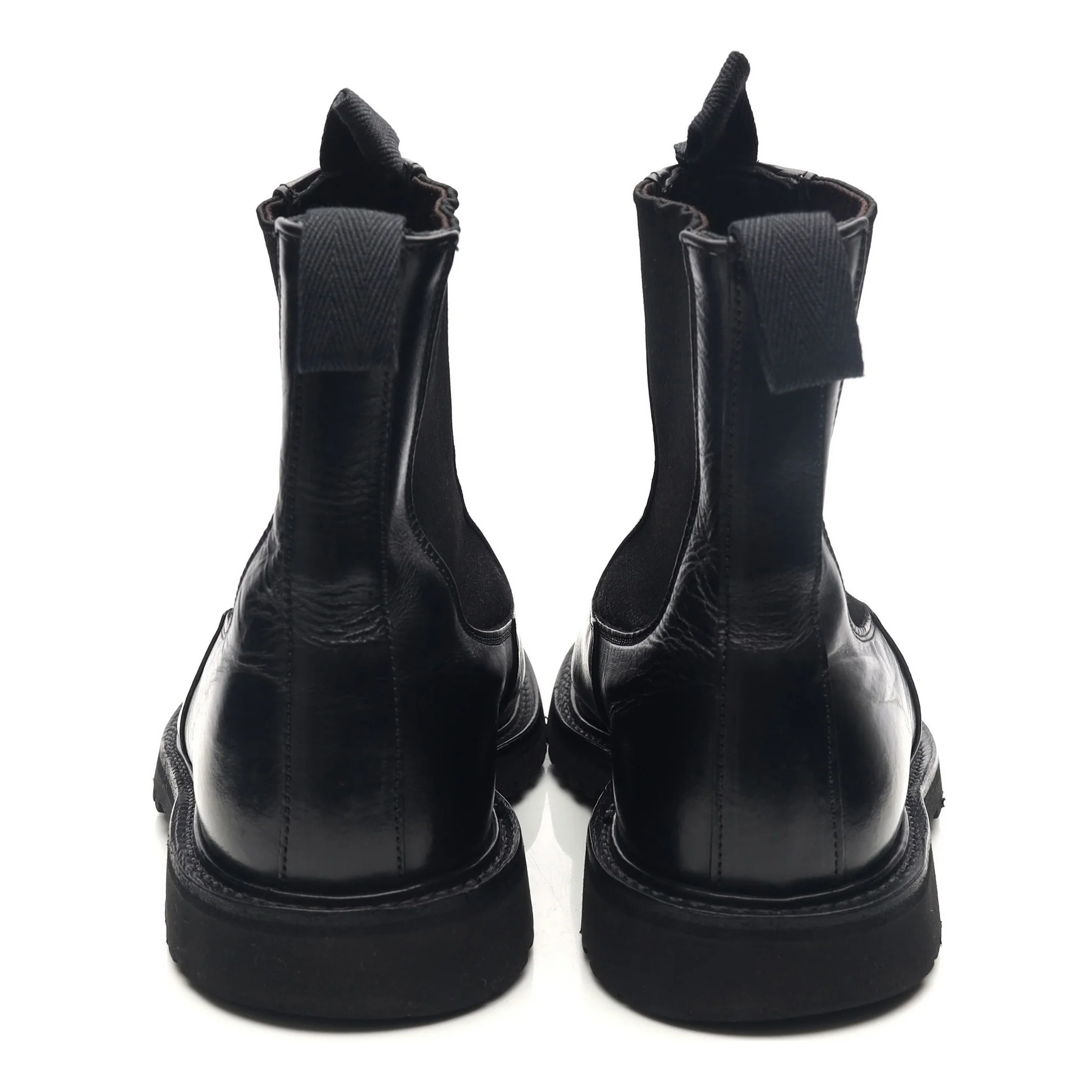 'Stephen' Black Leather Chelsea Boots UK 8 - Image 4