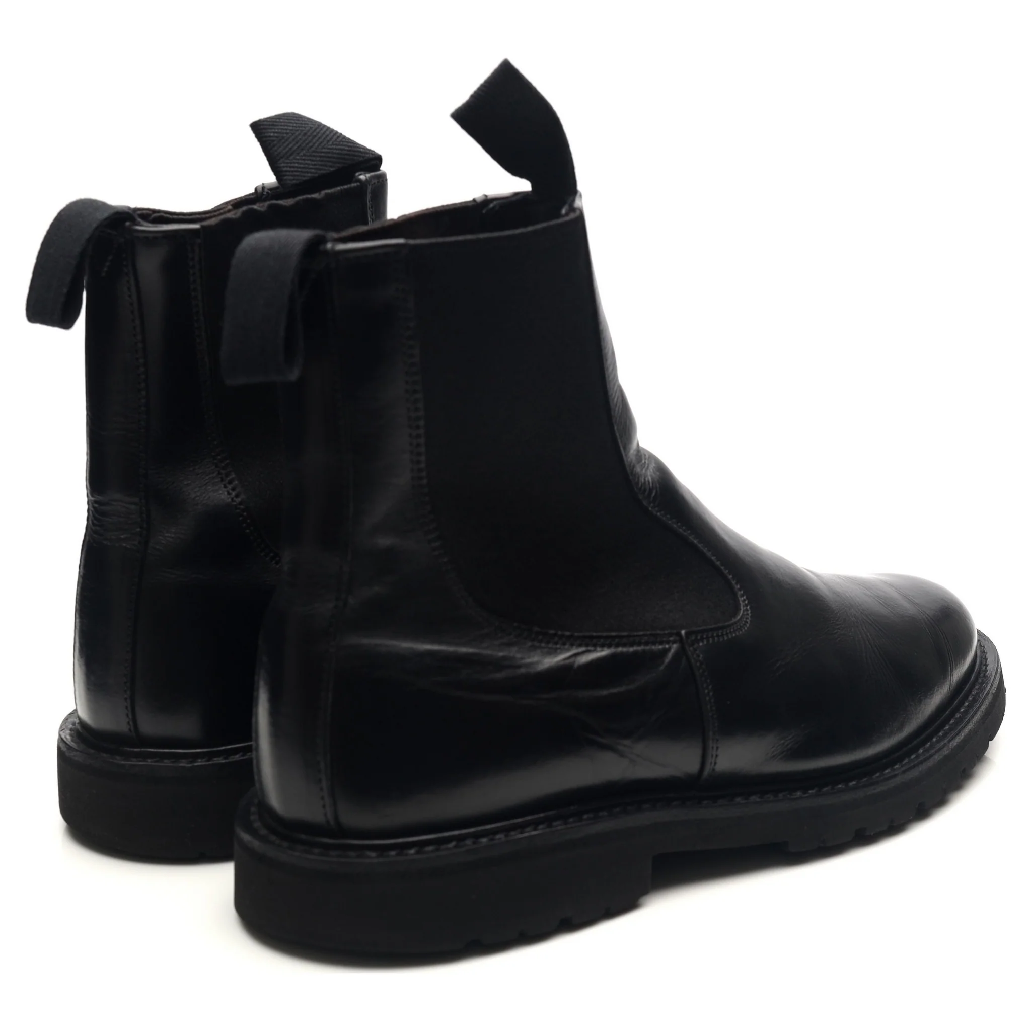 'Stephen' Black Leather Chelsea Boots UK 8 - Image 5