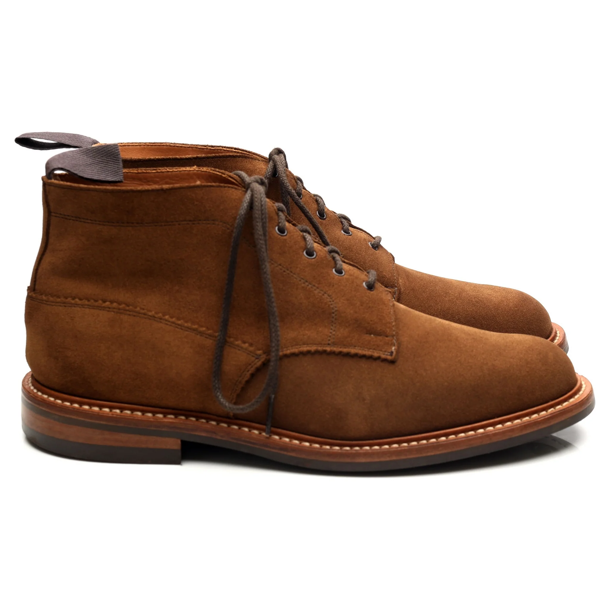 'Evedon' Snuff Tan Brown Suede Boots UK 10 - Image 6