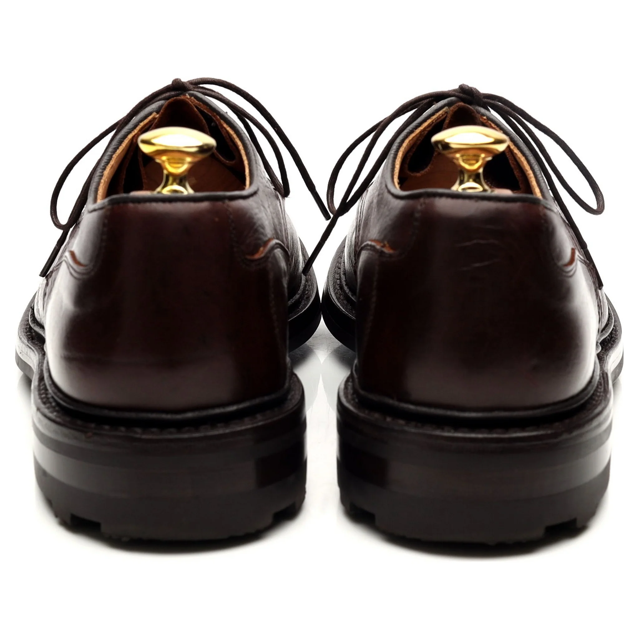 'Woodstock' Dark Brown Kudu Leather Derby UK 8 - Image 4