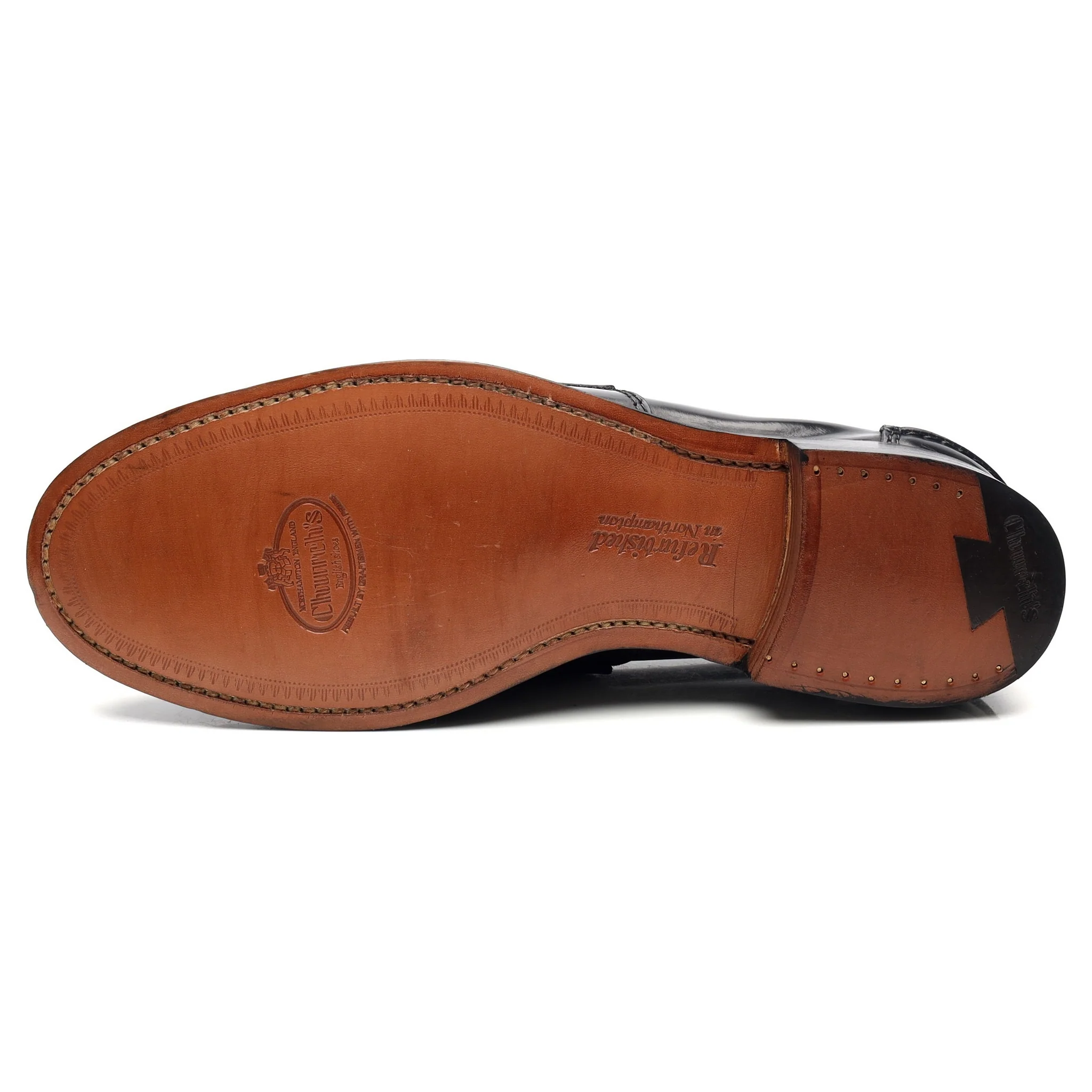 'Tunbridge' Black Leather Loafers UK 10.5 G - Image 10