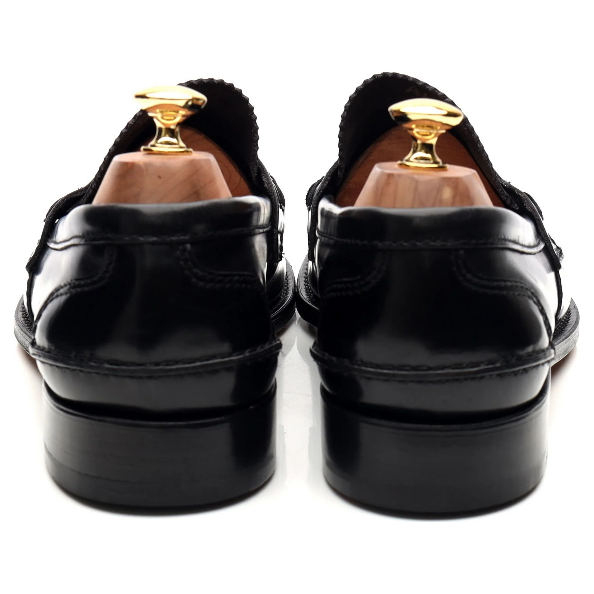 'Tunbridge' Black Leather Loafers UK 10.5 G - Image 4