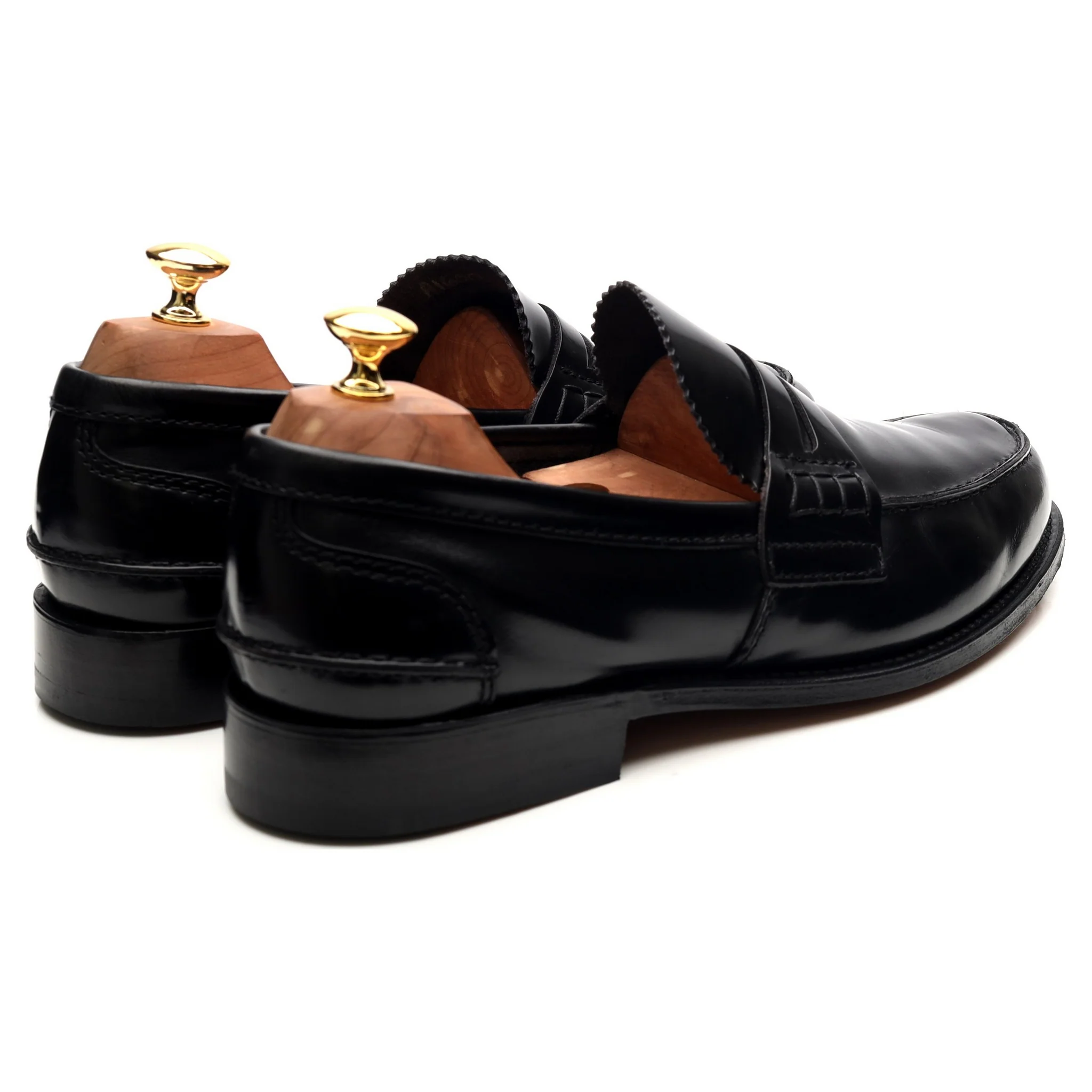 'Tunbridge' Black Leather Loafers UK 10.5 G - Image 5