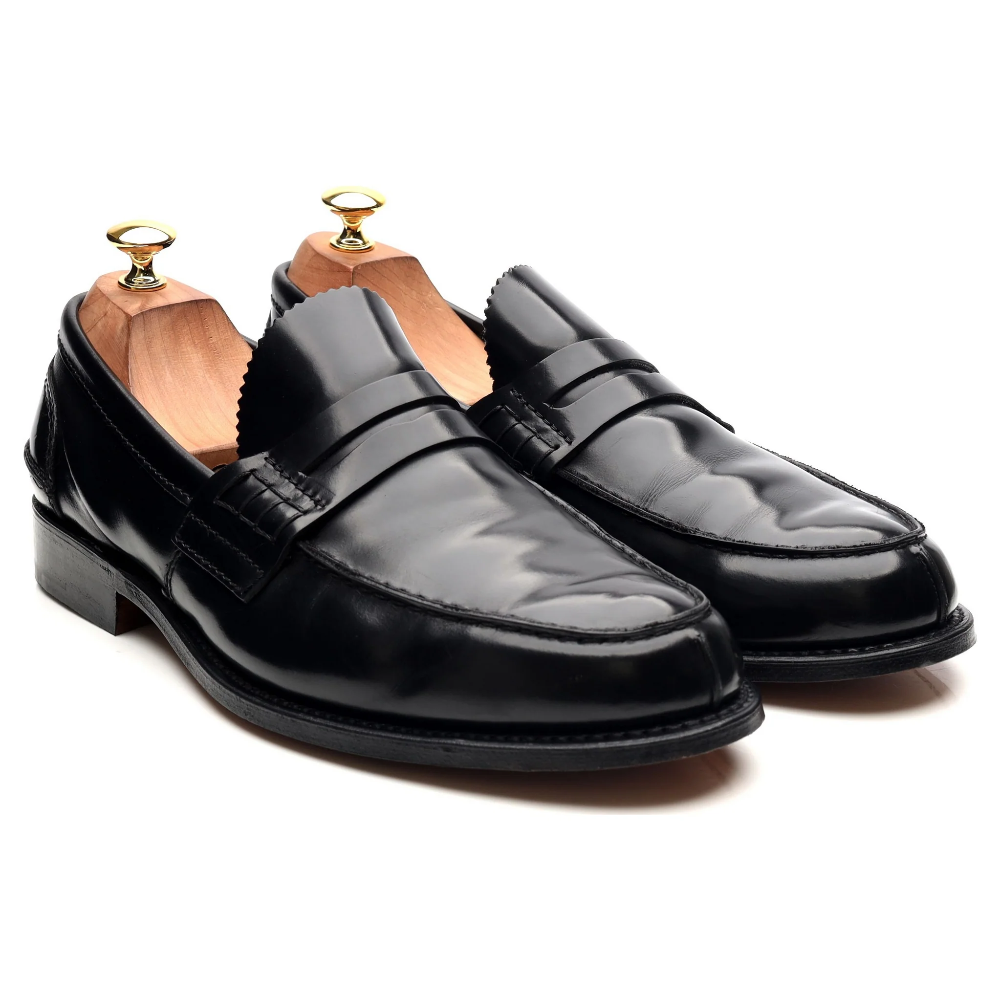 'Tunbridge' Black Leather Loafers UK 10.5 G - Image 7
