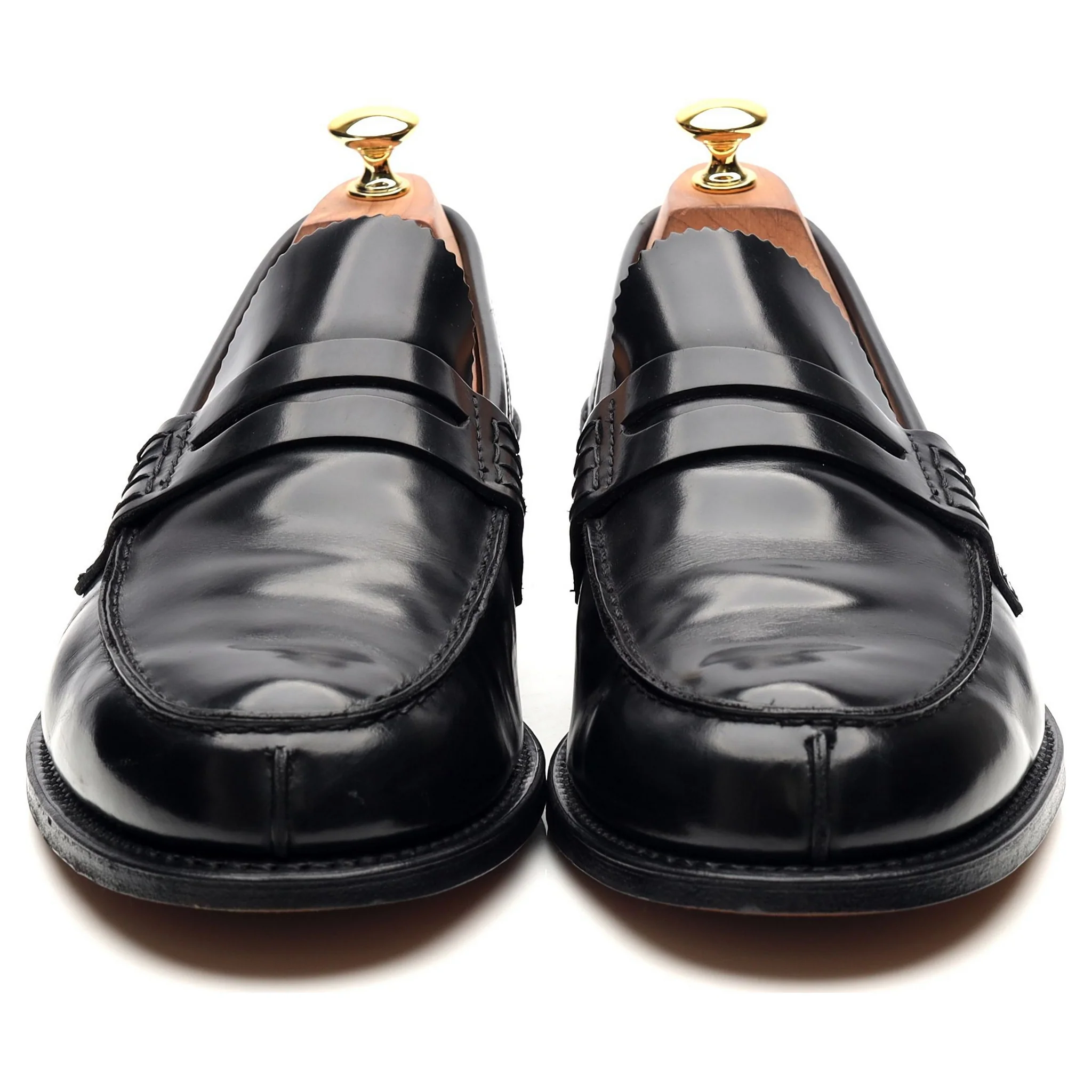 'Tunbridge' Black Leather Loafers UK 10.5 G - Image 8