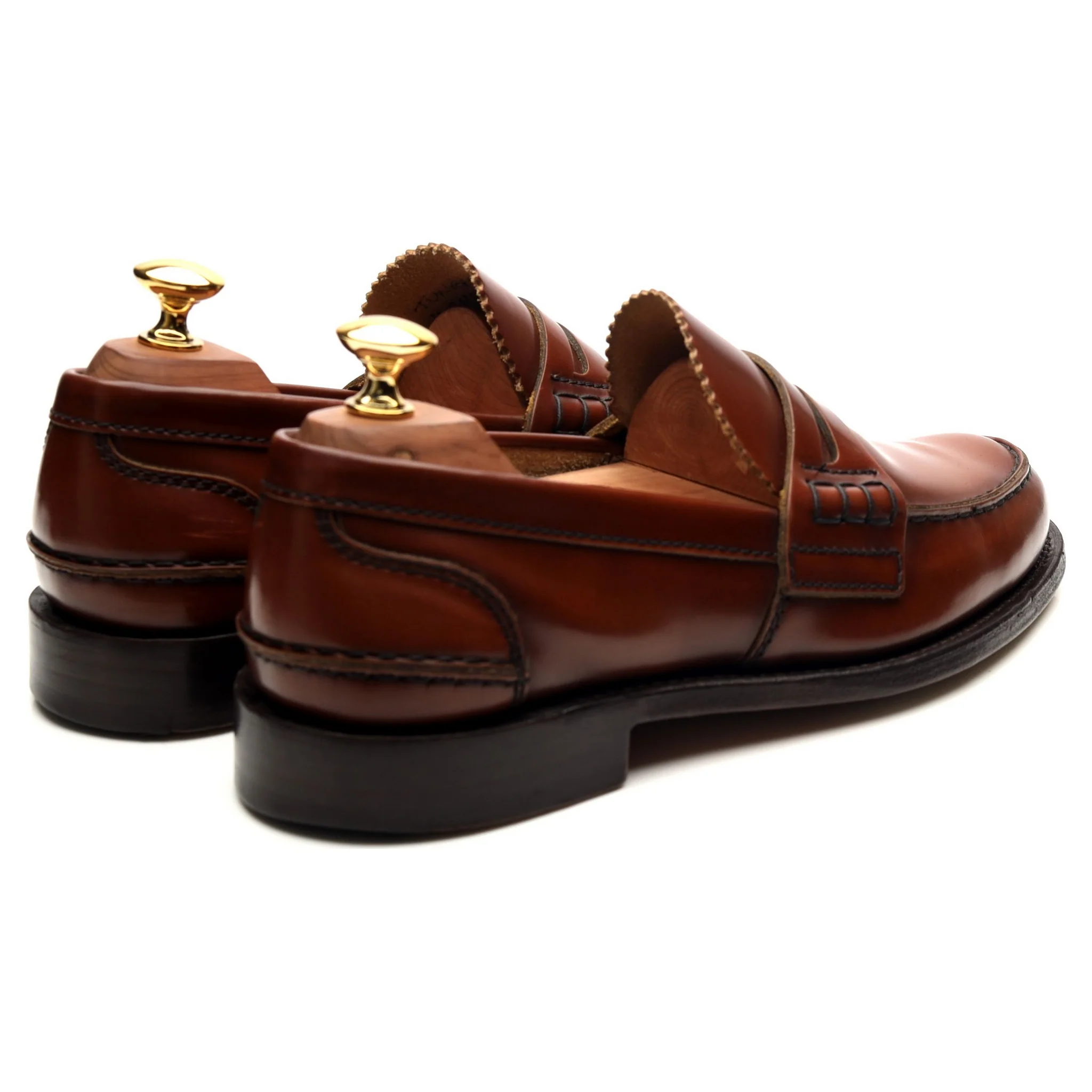 'Tunbridge' Brown Leather Loafers UK 6 G - Image 5