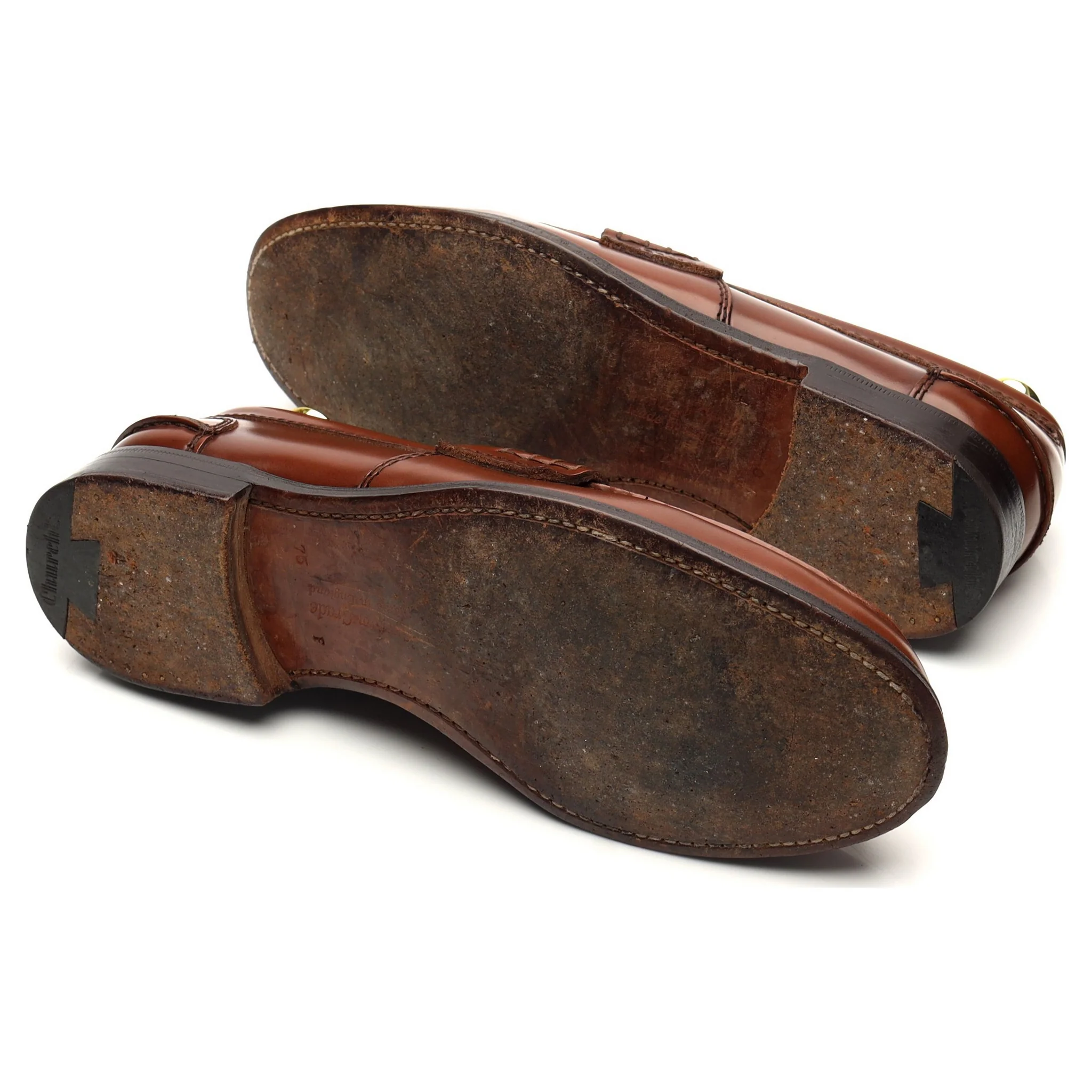 'Tunbridge' Brown Leather Loafers UK 7.5 F - Image 5