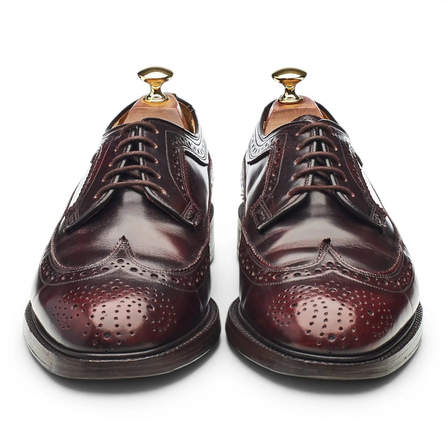 'Turnberry' Burgundy Leather Derby Brogues UK 9 F - Image 2