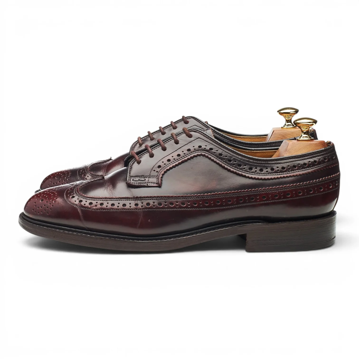 'Turnberry' Burgundy Leather Derby Brogues UK 9 F - Image 3