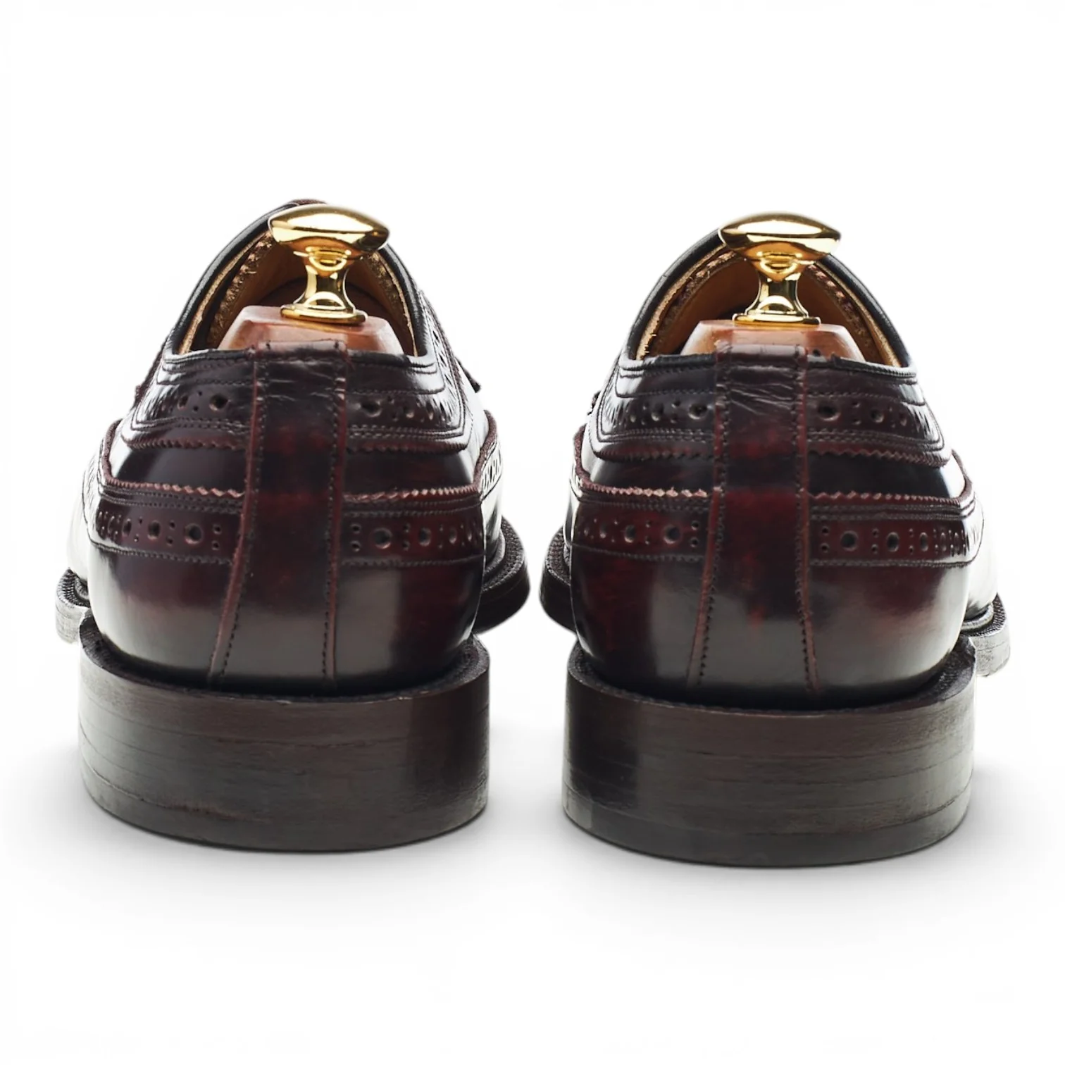 'Turnberry' Burgundy Leather Derby Brogues UK 9 F - Image 4