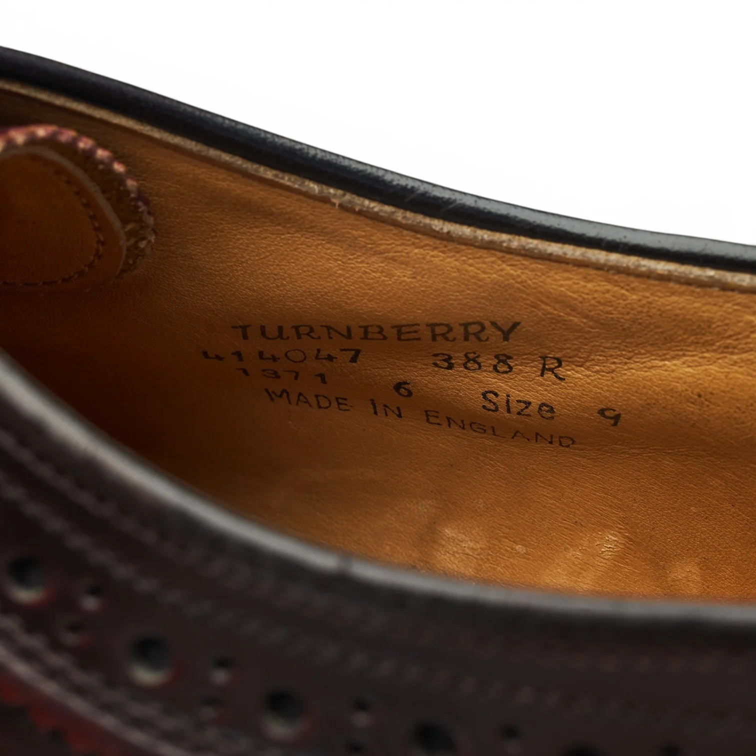 'Turnberry' Burgundy Leather Derby Brogues UK 9 F - Image 7