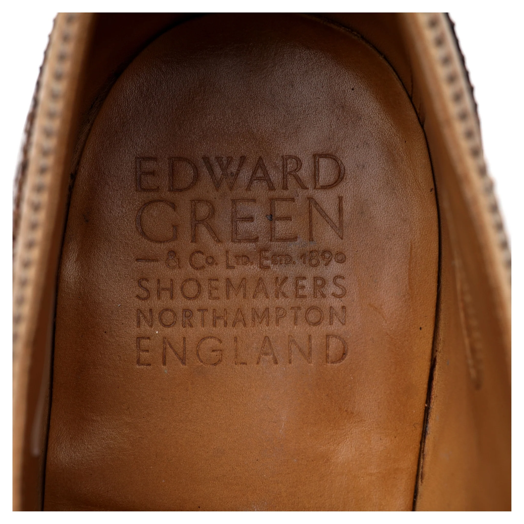 Brown Cream Two Tone Leather Derby Brogues UK 10 G - Image 12