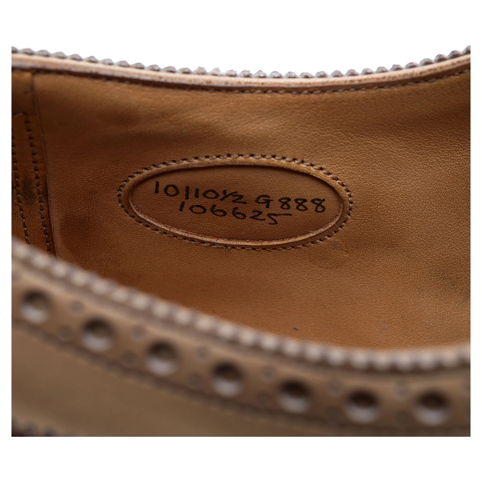Brown Cream Two Tone Leather Derby Brogues UK 10 G - Image 13