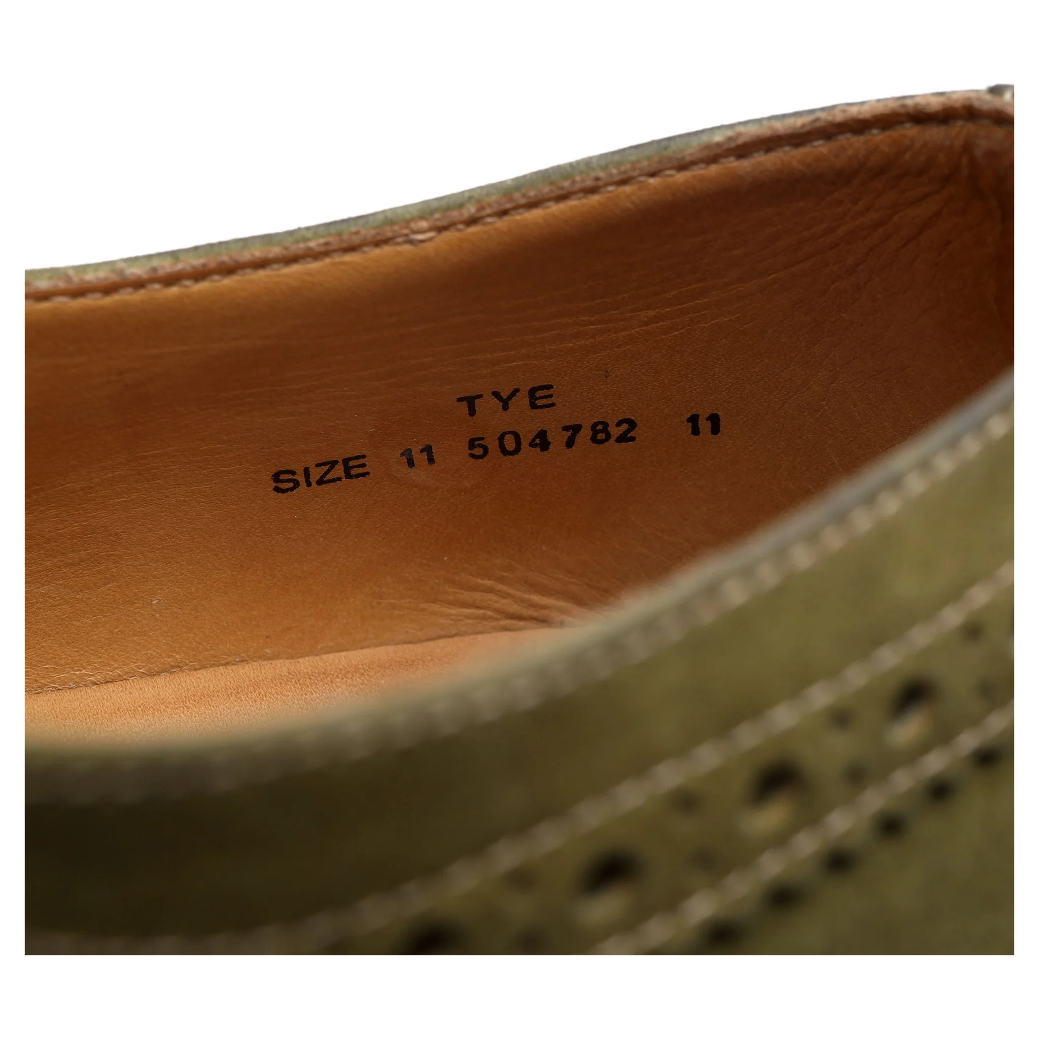 'Tye' Green Nubuck Suede Oxford Brogues UK 11 - Image 13