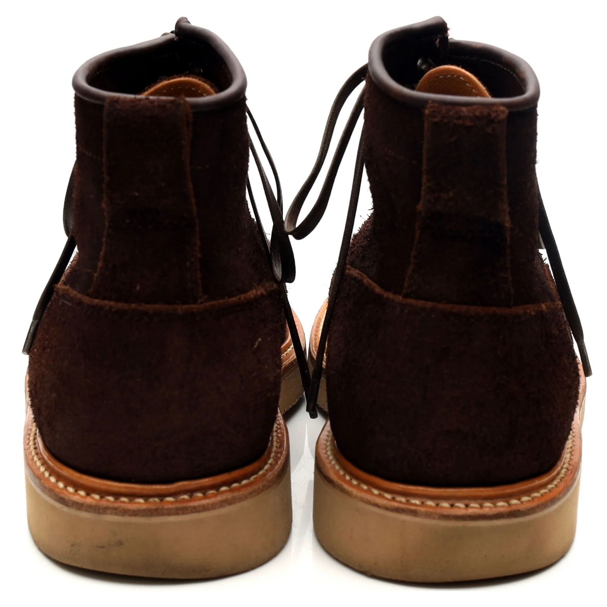 Brown Suede Service Boots UK 7.5 E - Image 4