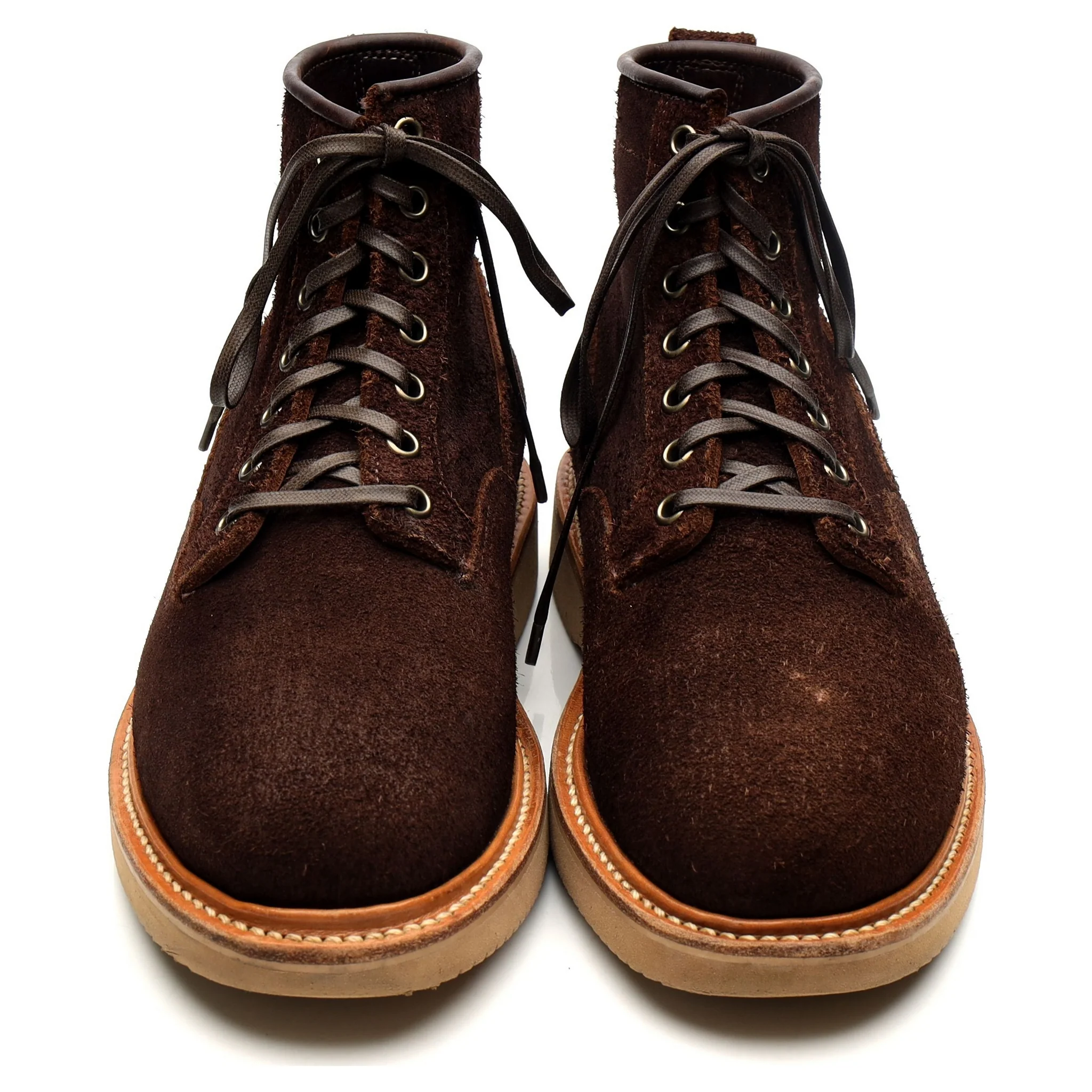 Brown Suede Service Boots UK 7.5 E - Image 9