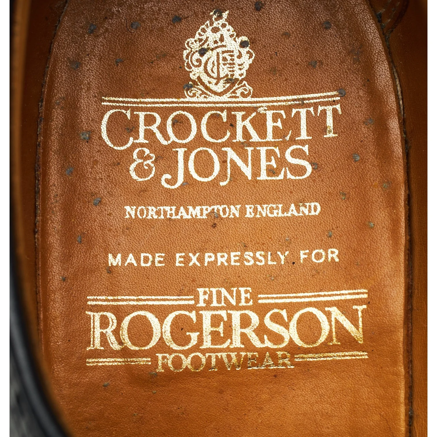 'Warwick' Black Leather Derby Brogues UK 9 F - Image 6